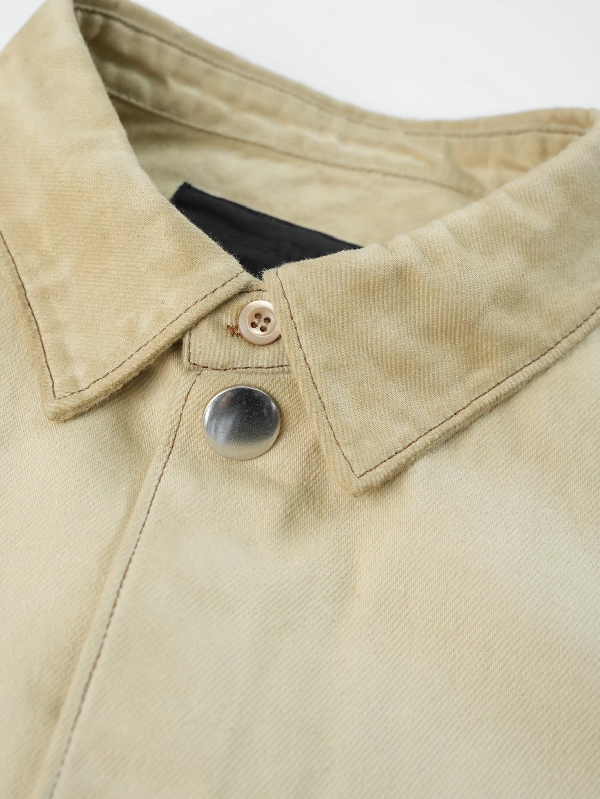 Item ID 8222 PRD - Dirty Stained Used Jacket _High Ding Triangle_ Solid Color Singl