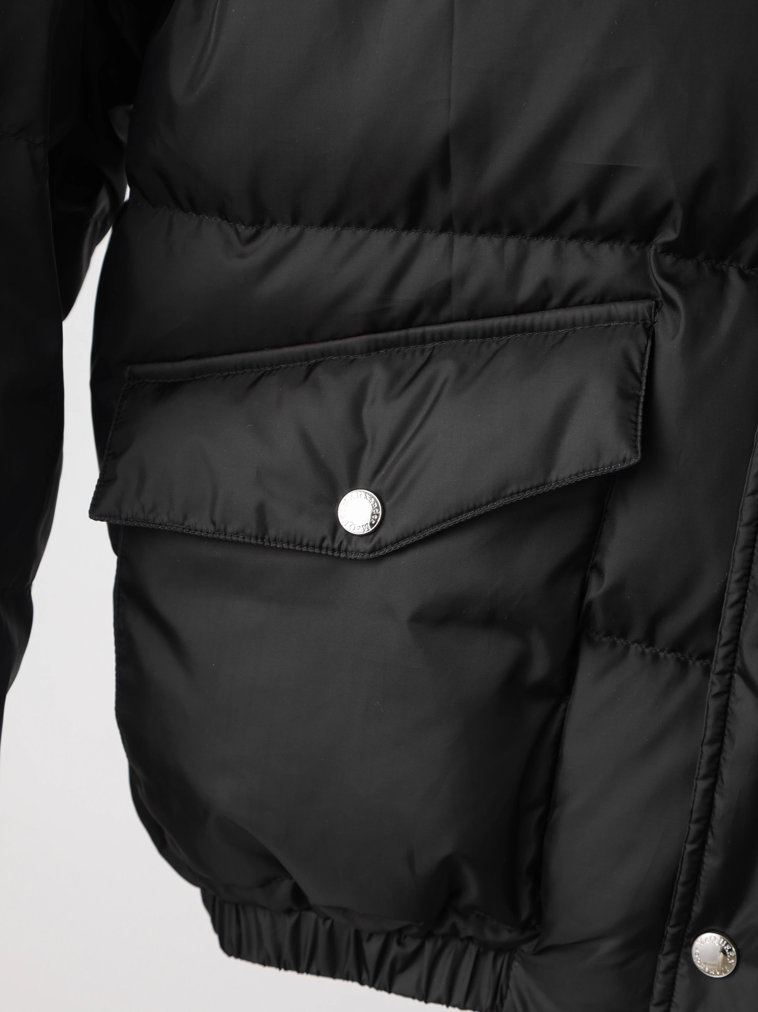 Item ID 8130 McQueen-2023FW - Stand up Down Jacket - Back Collar with Inked Letter