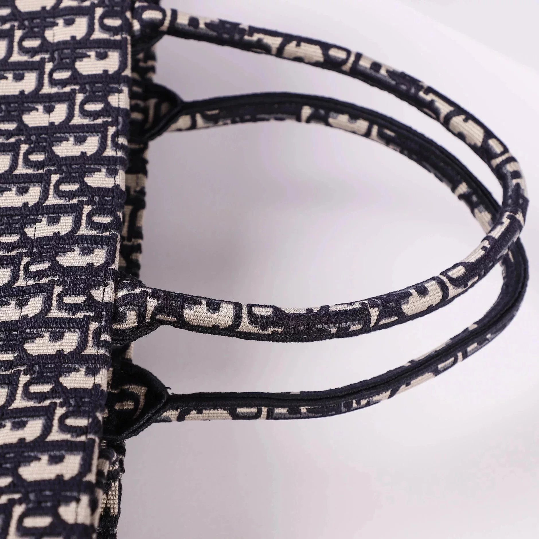 Item ID 8476 Full printed Jacquard Dior - Old Flower Series - Jacquard Tote Bag - L