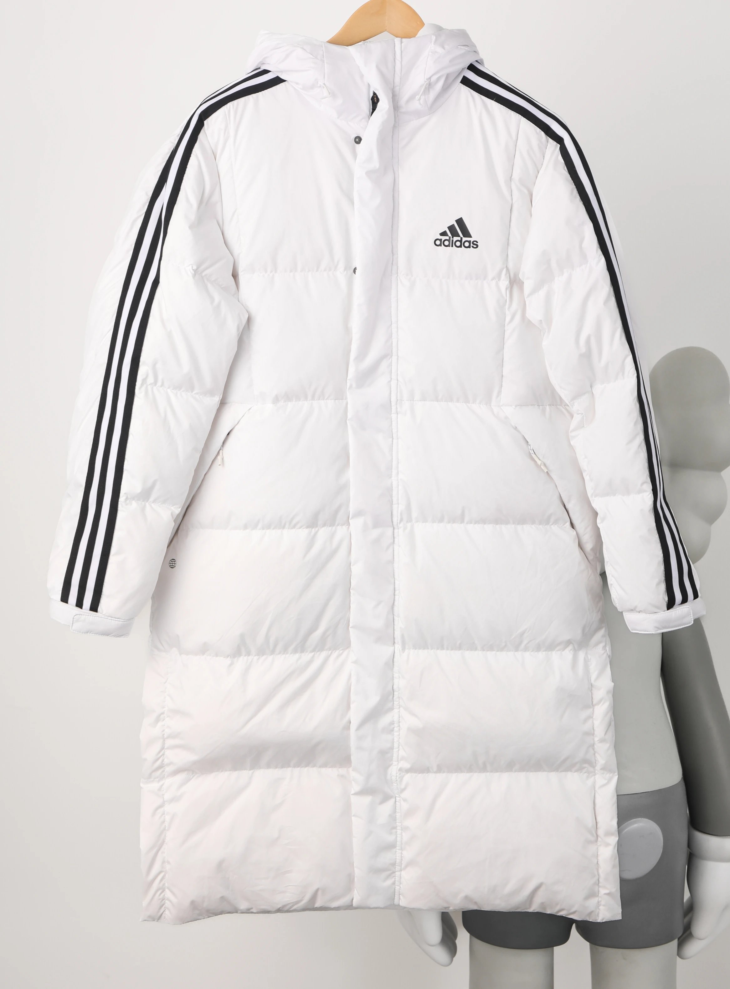 Item ID 8100 Adid@s- Adi -2022ss-3st-Long-coat down jacket -70 Down content - White