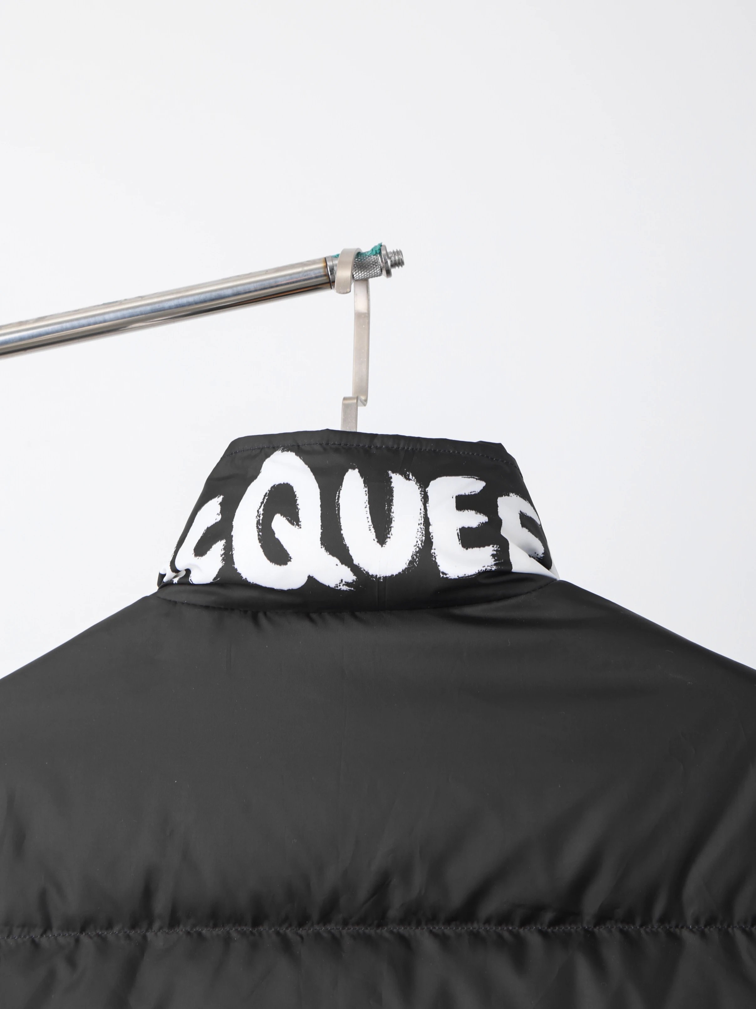 Item ID 8130 McQueen-2023FW - Stand up Down Jacket - Back Collar with Inked Letter