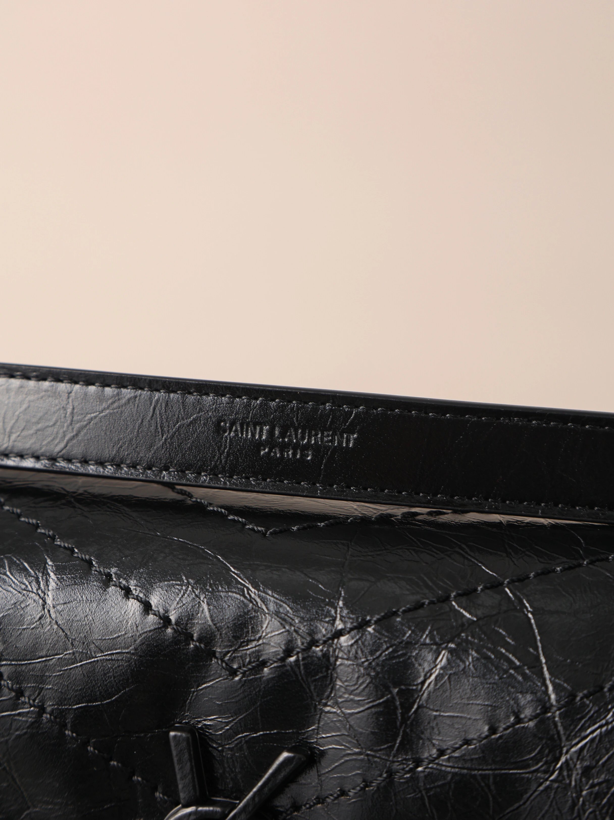 Item ID 8515 Yevs-SL-YS1- Classic -NIKI- flip chain bag - Silver chain black label