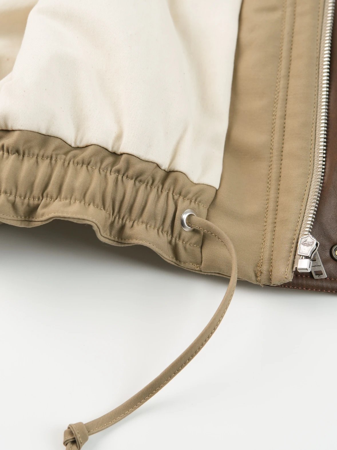 Item ID 8008 Acne-“ Leather collar ”SS25 Solid color pocket zipper snap button jack