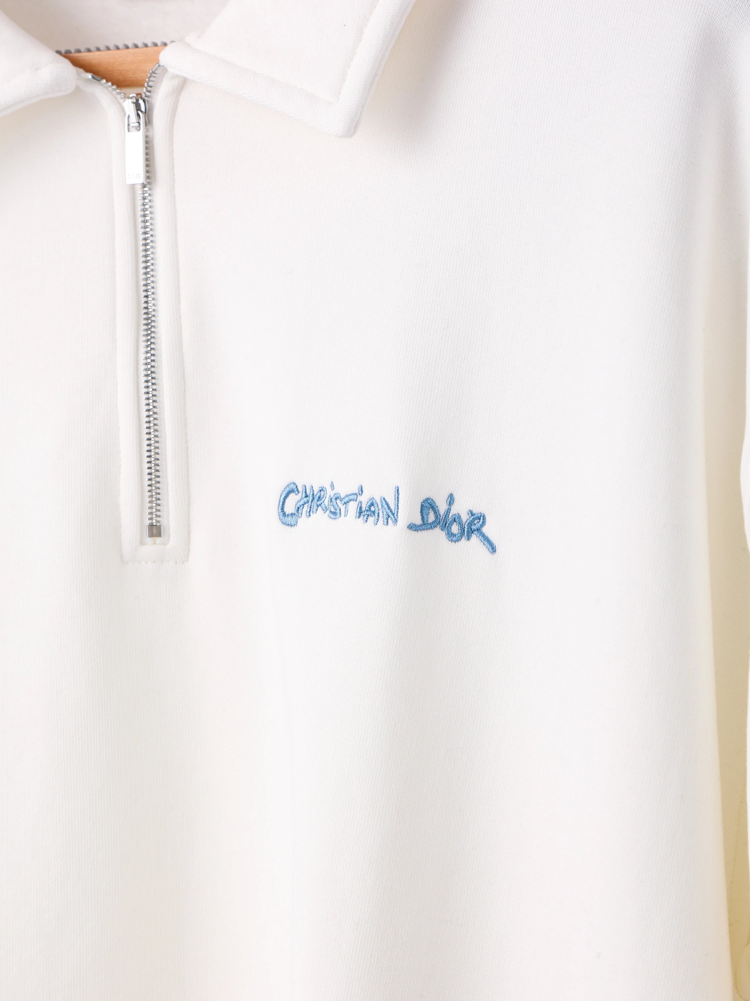 Item ID 8178 D10R- Dior -2024ss- half zip lapel sweatshirt - Simple design - Small