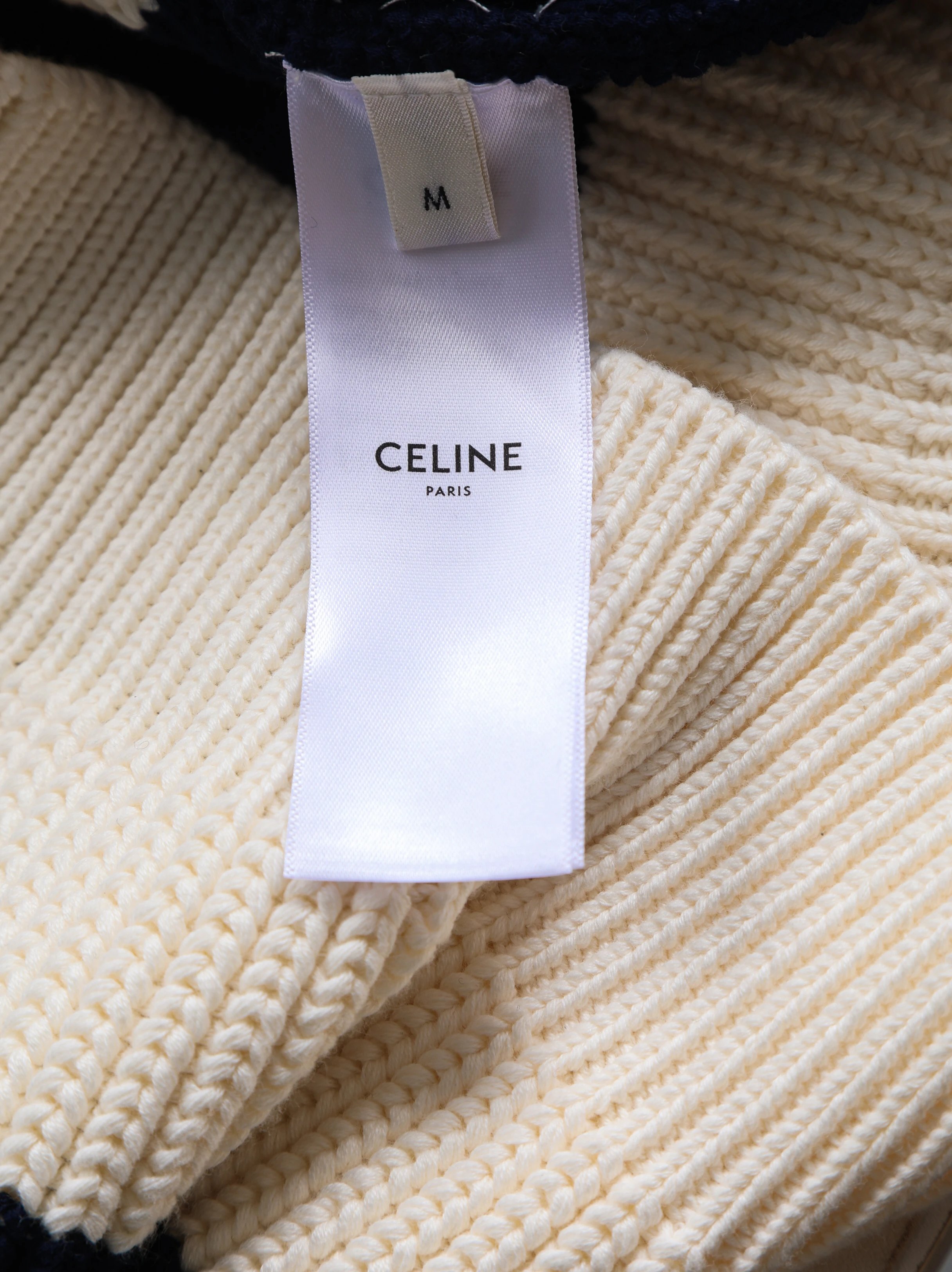 Item ID 8254 CEL1NE- Celine -2024ss- striped jacquard letter sweater - knitted loos