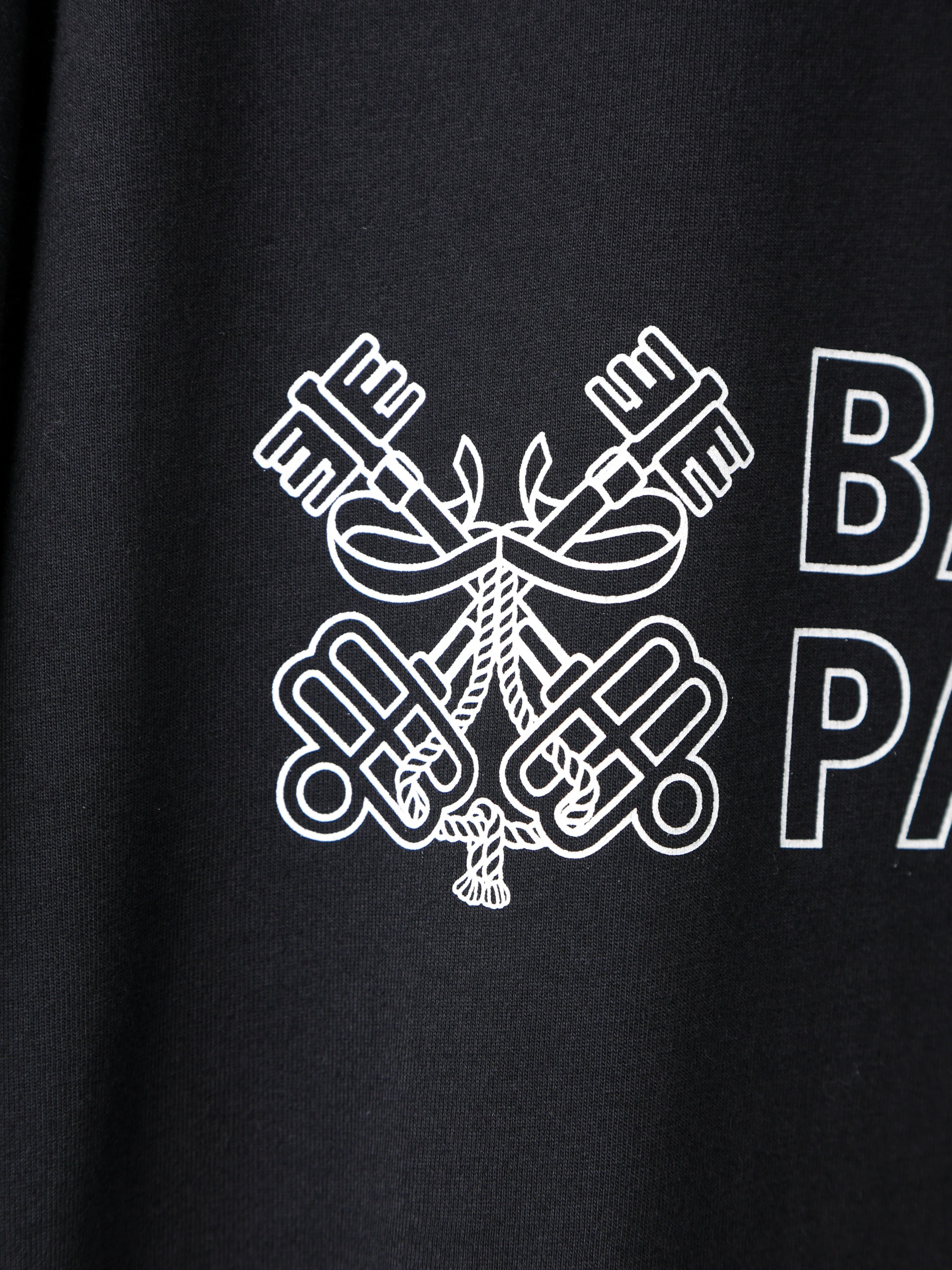 Item ID 8289 Balenci@ga- Paris-2025s - Double Keychain Compass Printed Short Sleeve