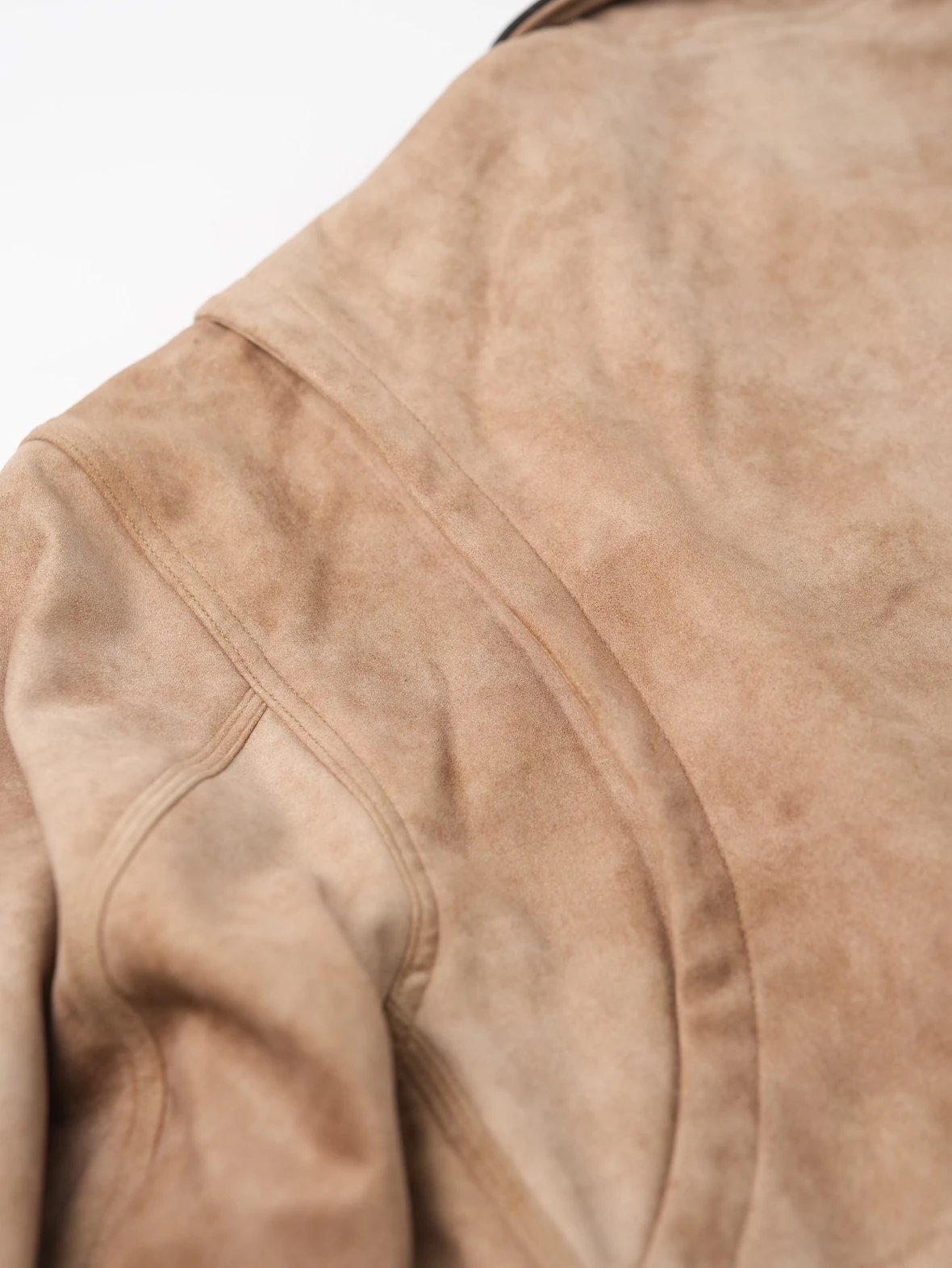 Item ID 8065 WE11DONE Imitation suede main fabric “ Leather collar ” Printed patter