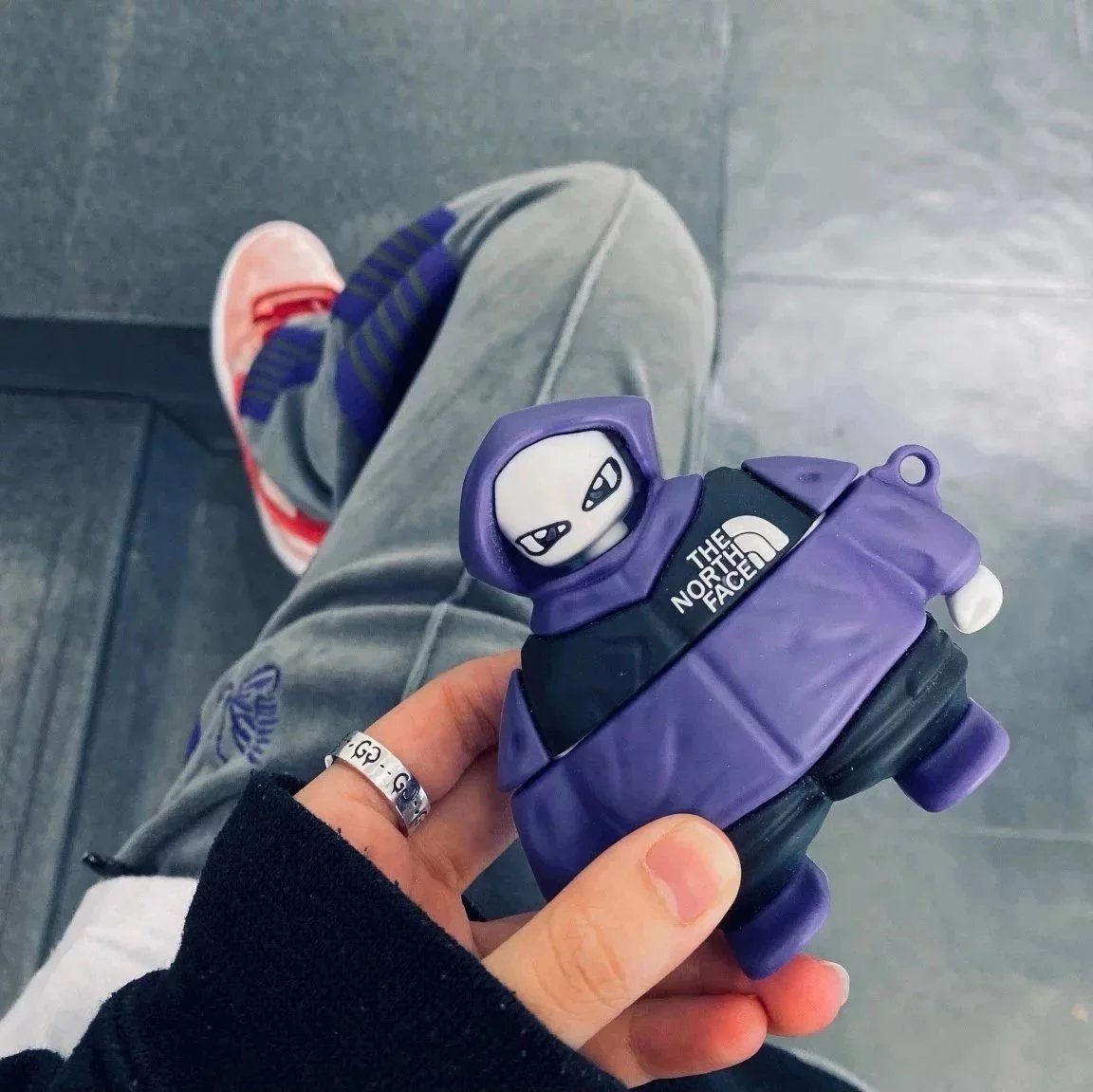 Item ID 8377 Couple's rings GC-Ghost- pair G skull sterling silver 925 Silver Stain