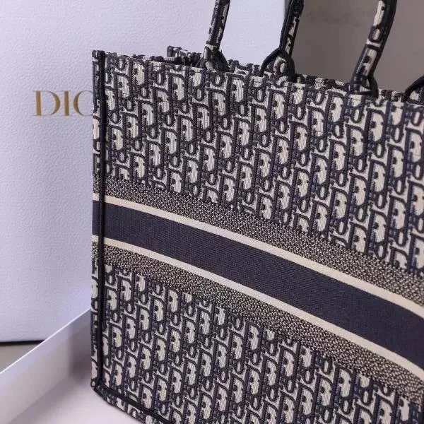 Item ID 8476 Full printed Jacquard Dior - Old Flower Series - Jacquard Tote Bag - L