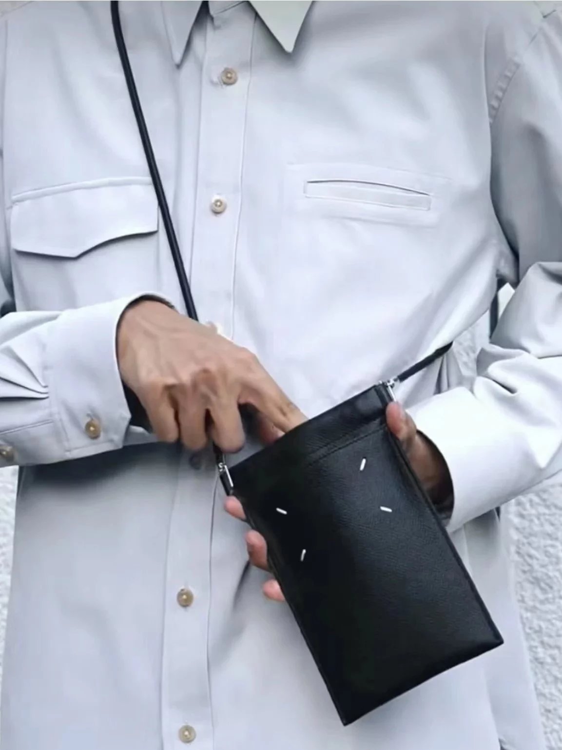 Item ID 8497 Maison-M@rgiela- Majira - Classic four-line mobile phone bag - Made of