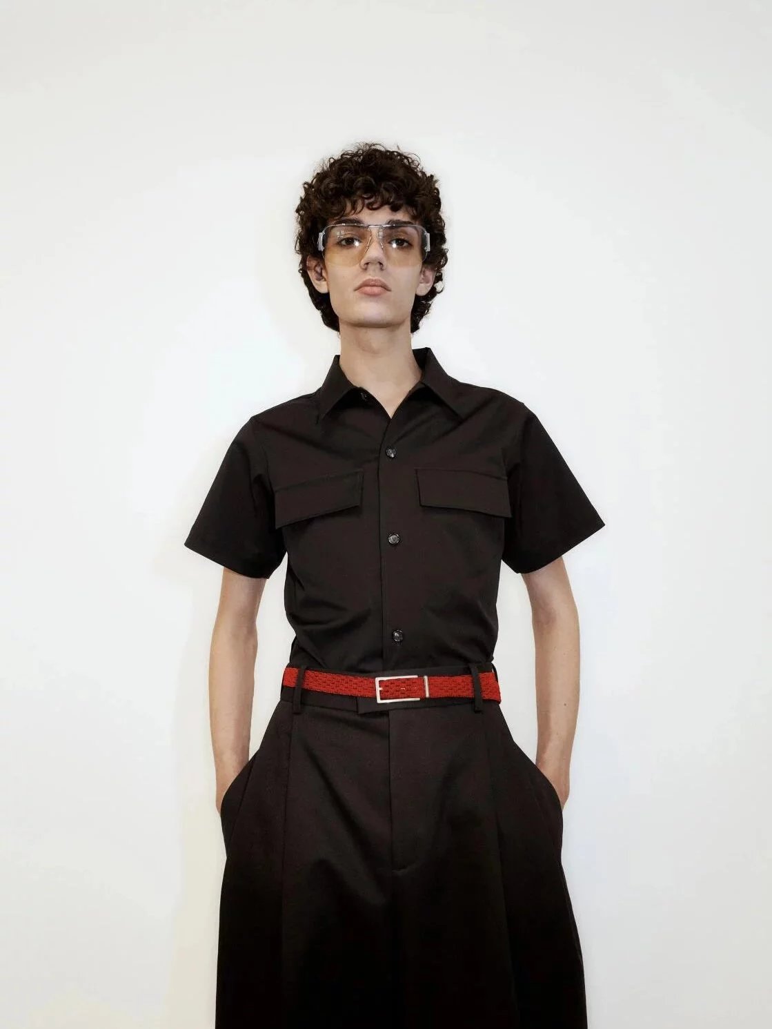 Item ID 8215 Botteg@-Veneta-BV-2022ss- Wool blend - workwear short sleeved shirt -