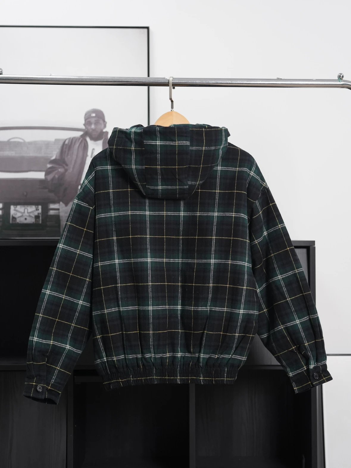 Item ID 8127 M1UM1U Miu Miu plaid cotton coat - Button cuffs patch pocket jacket -