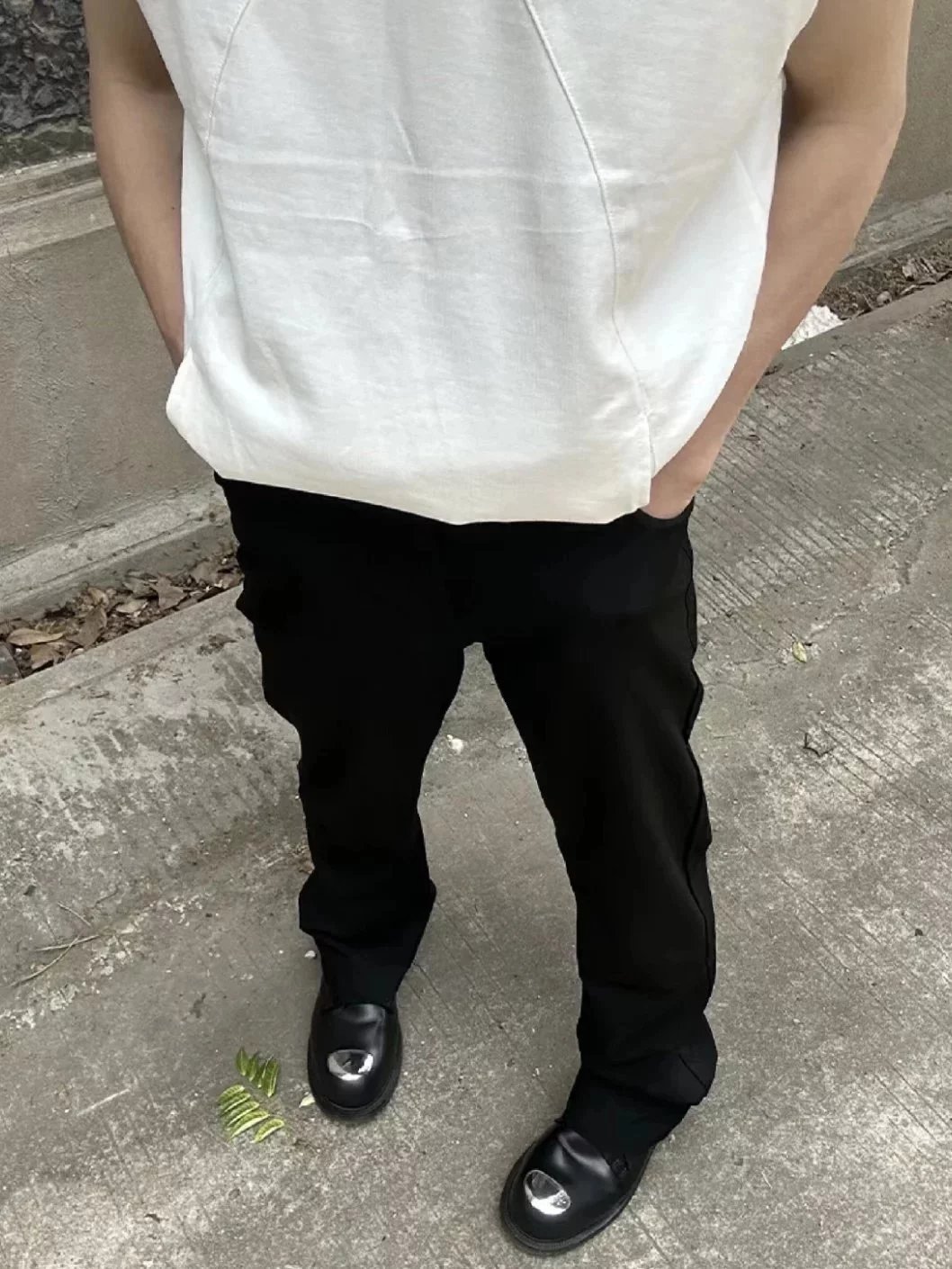 Item ID 8354 Maison-Margiela-2023ss- margiela drawstring trousers -100% wool fabric