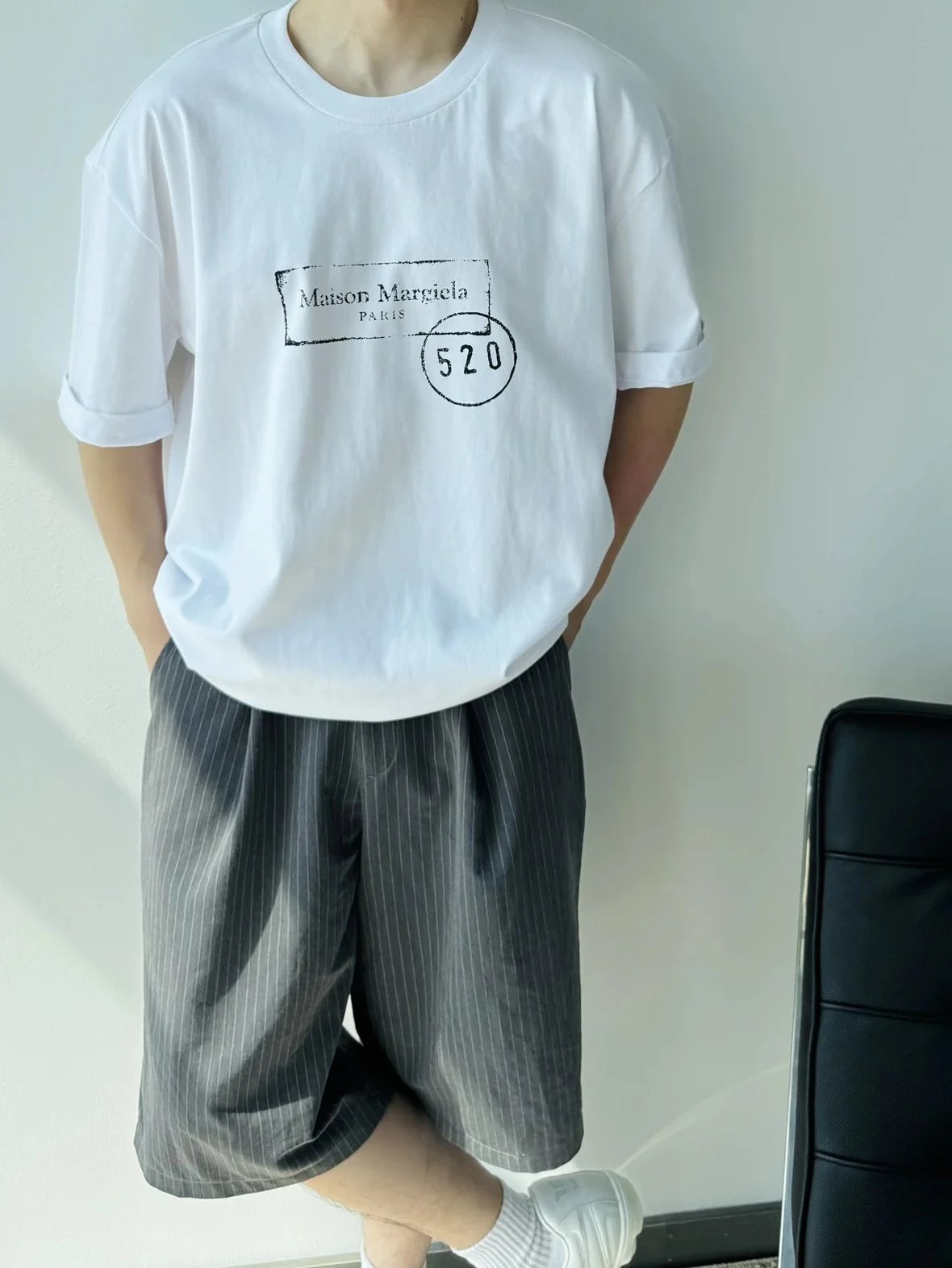 Item ID 8323 Ma1son-Margiala-2025ss-520 Limited Series - Blur Letter Printed Short