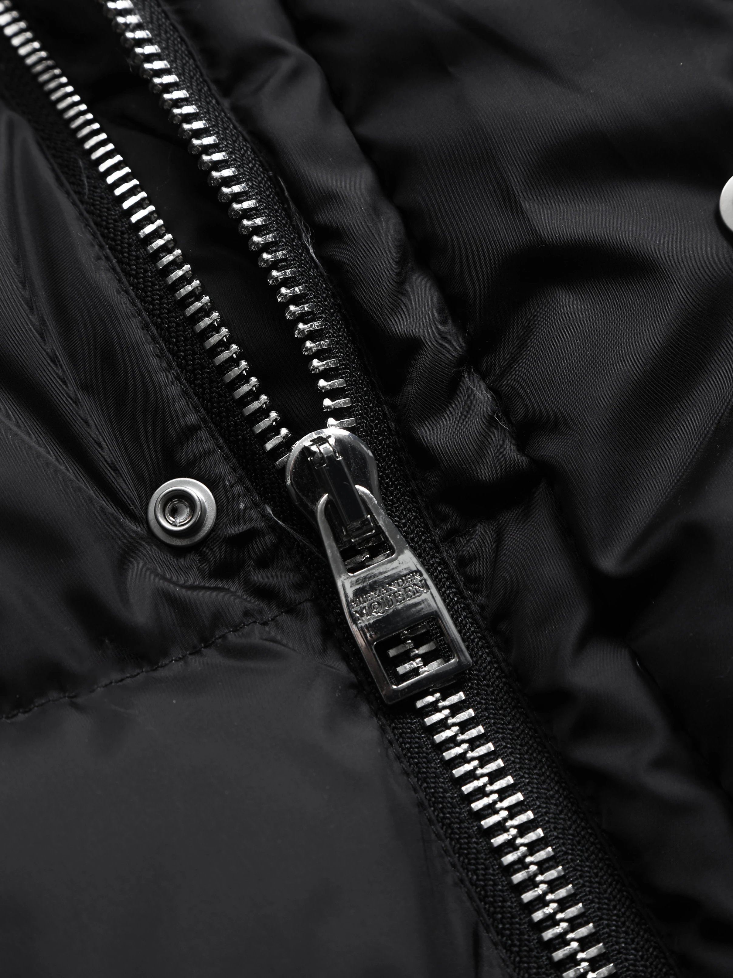 Item ID 8130 McQueen-2023FW - Stand up Down Jacket - Back Collar with Inked Letter