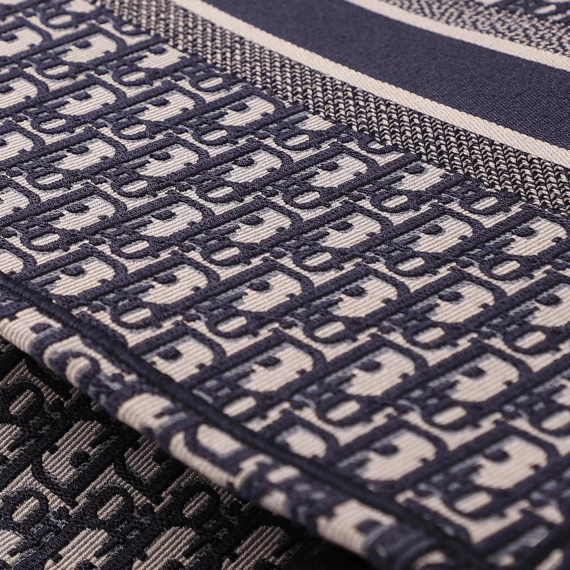 Item ID 8476 Full printed Jacquard Dior - Old Flower Series - Jacquard Tote Bag - L