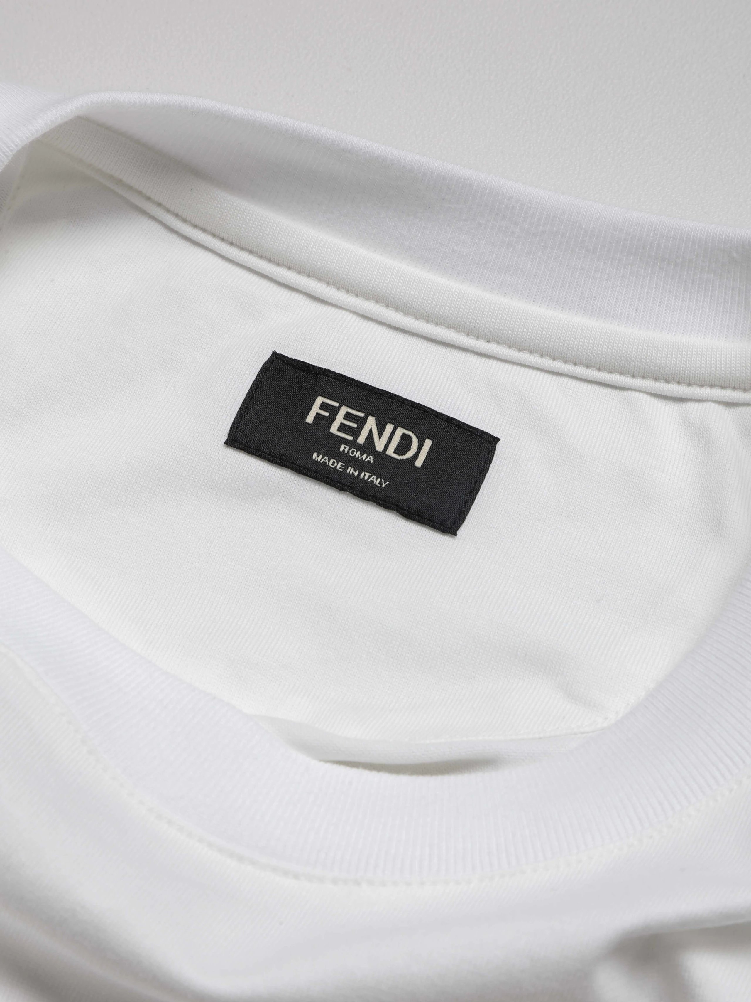 Item ID 8312 Fend1-Fendi-2025s - New Cartoon Hot Dog Bear Pattern Short Sleeve - Kn