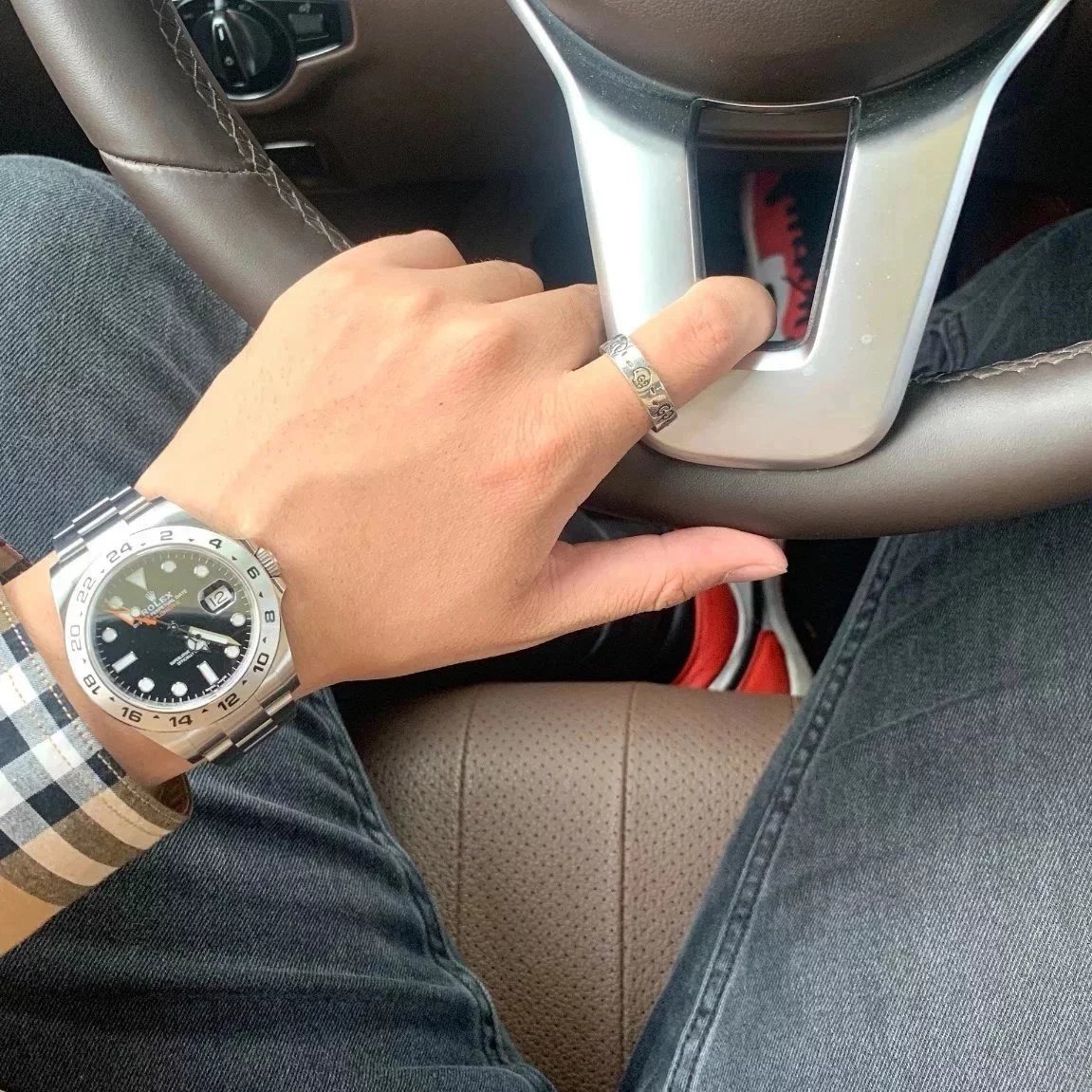 Item ID 8377 Couple's rings GC-Ghost- pair G skull sterling silver 925 Silver Stain