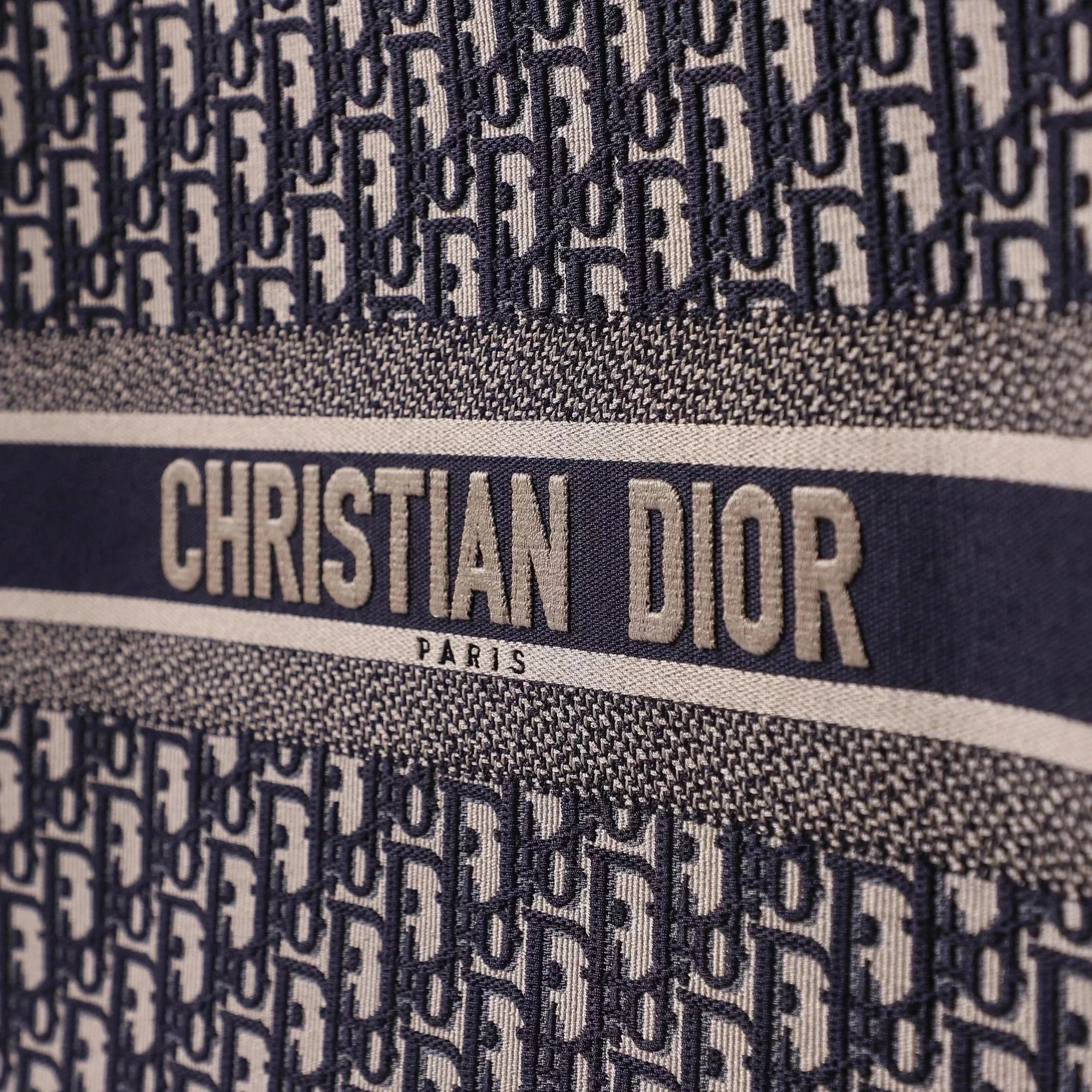 Item ID 8476 Full printed Jacquard Dior - Old Flower Series - Jacquard Tote Bag - L