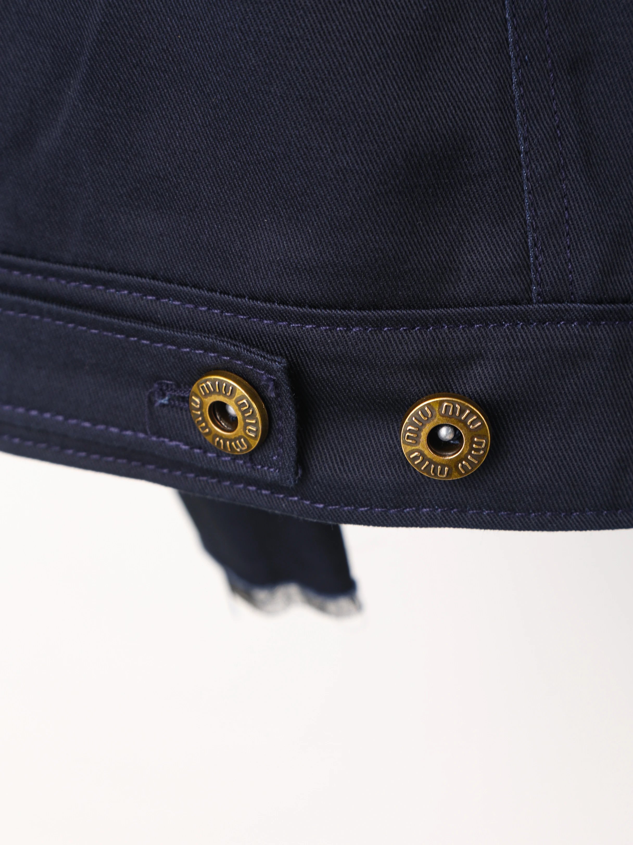 Item ID 8046 MiuM1u-Miu-2024-ss-workwear pocket design - retro style lapel breasted