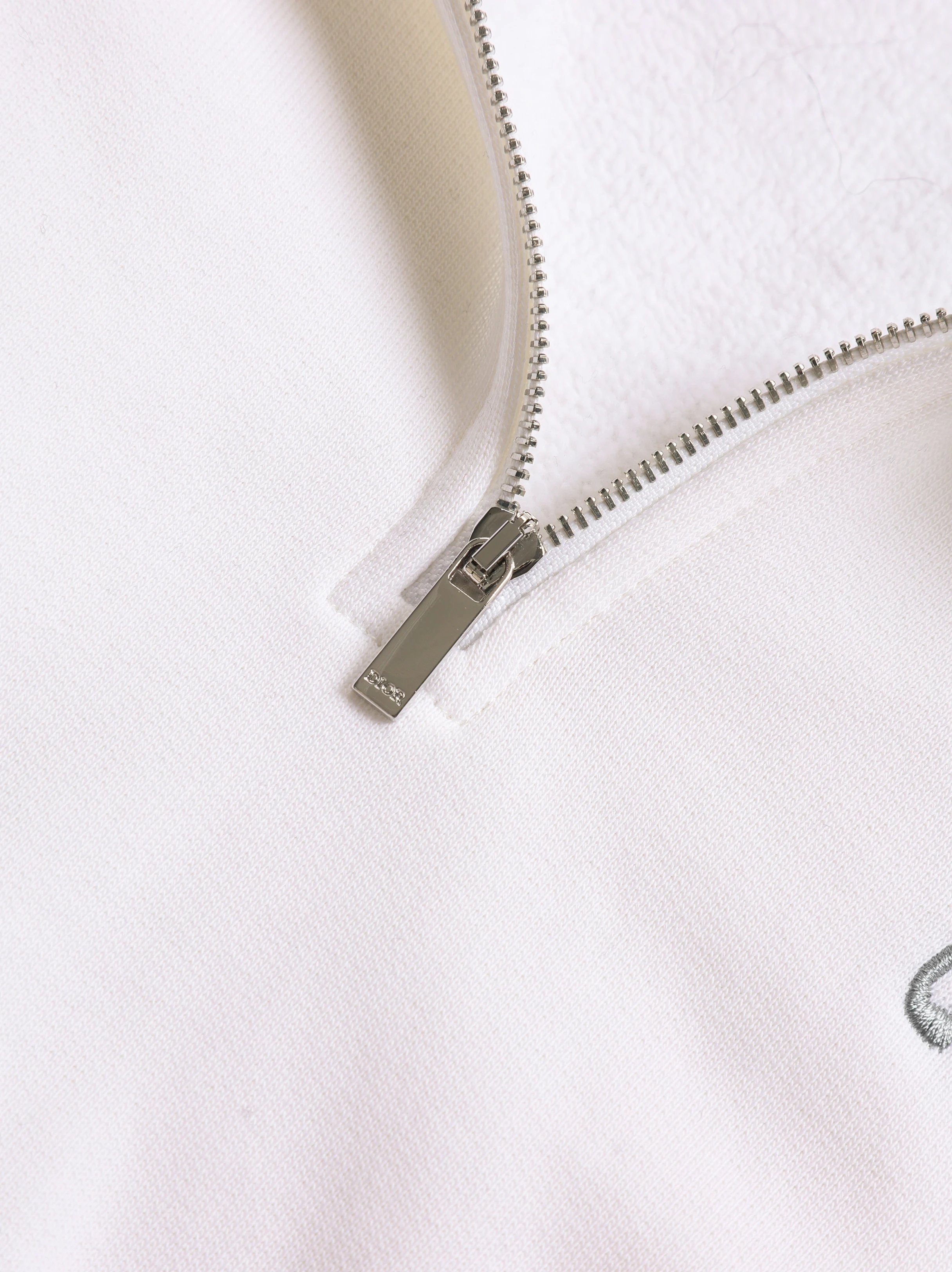 Item ID 8178 D10R- Dior -2024ss- half zip lapel sweatshirt - Simple design - Small