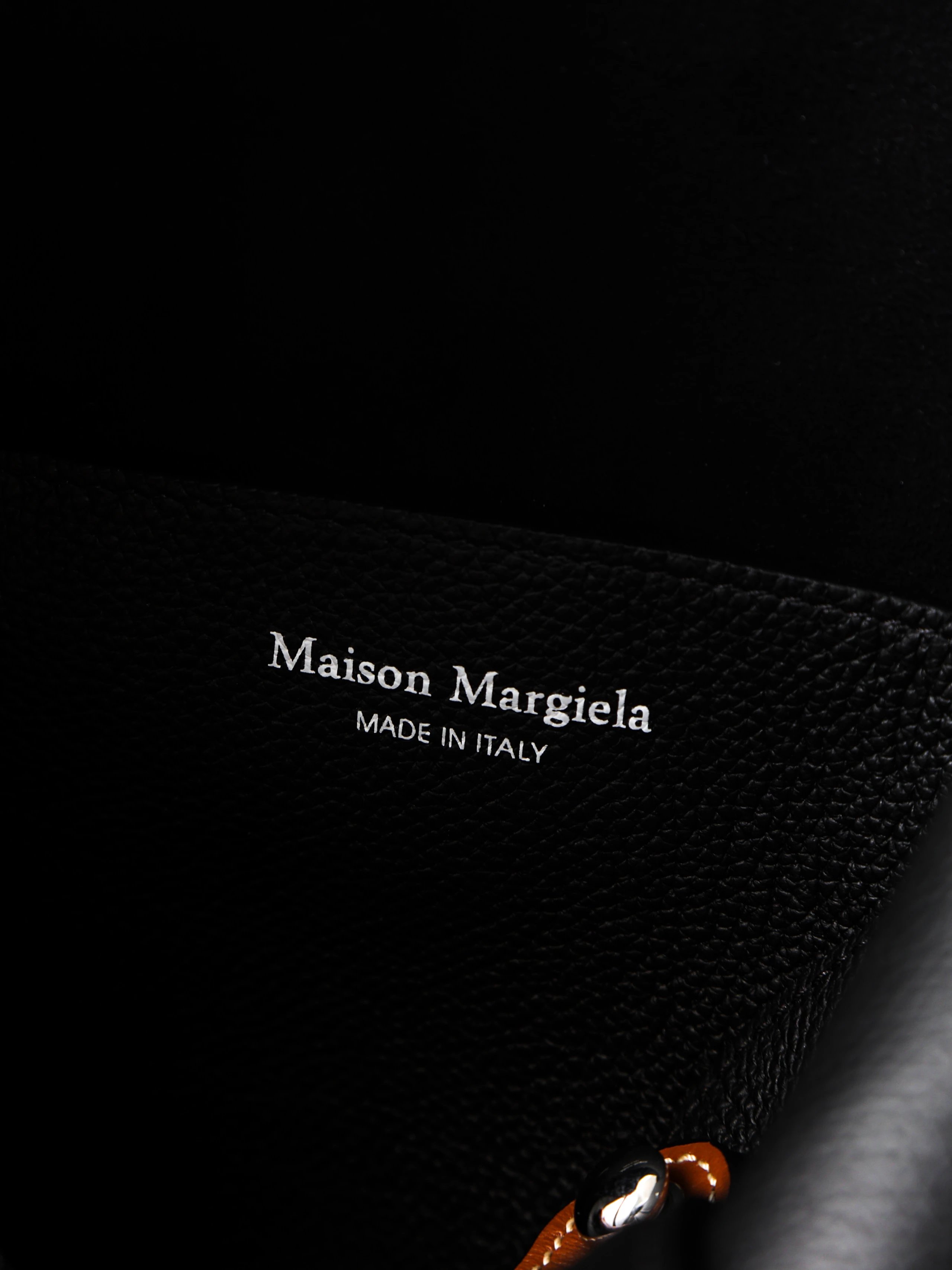 Item ID 8498 Maison-Mag1ela Magira Press age contrasting shoulder straps black brow