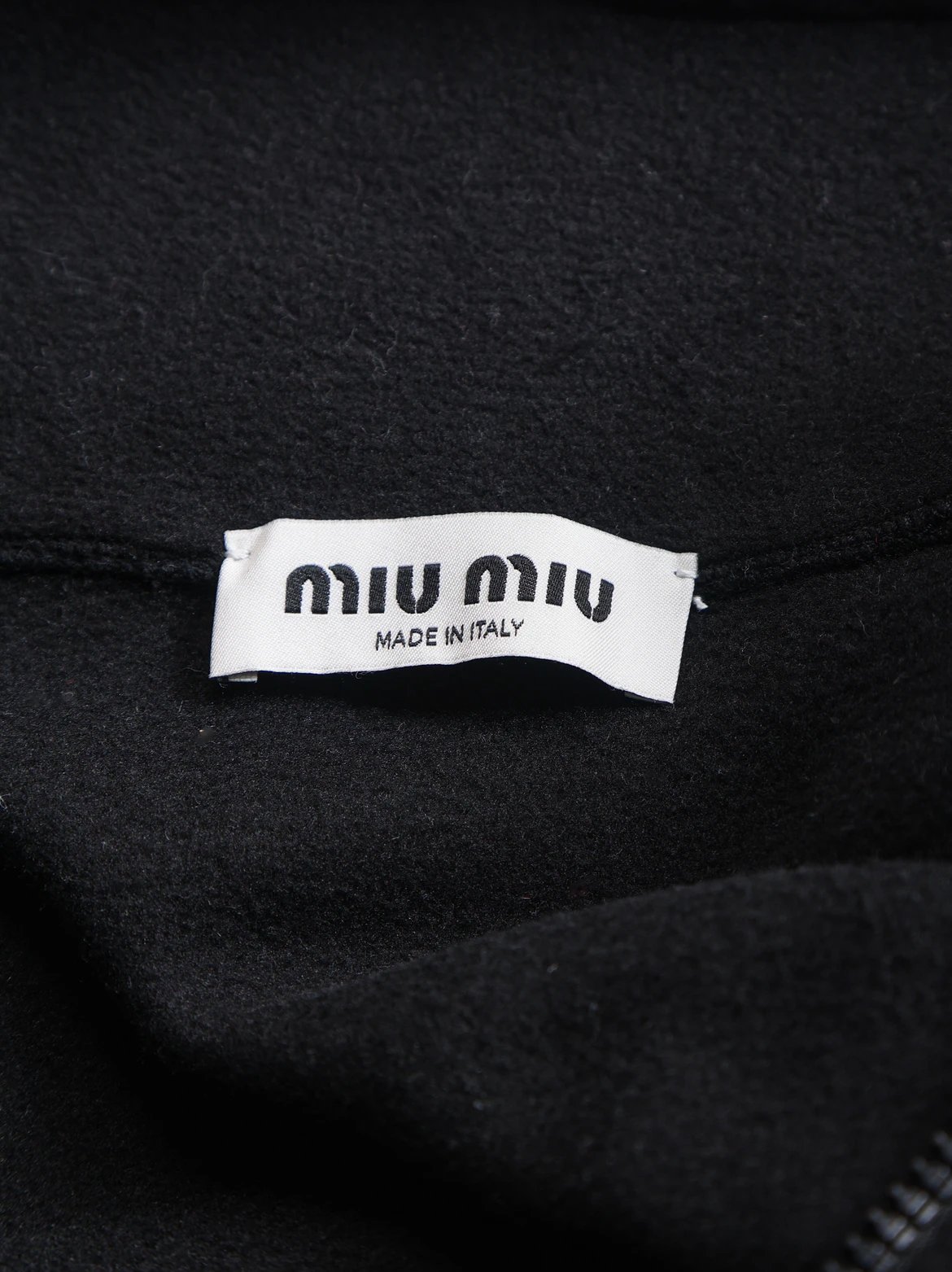 Item ID 8041 M1uMiu-2024-ss-fleece zipper jacket - Classic small label embroidered