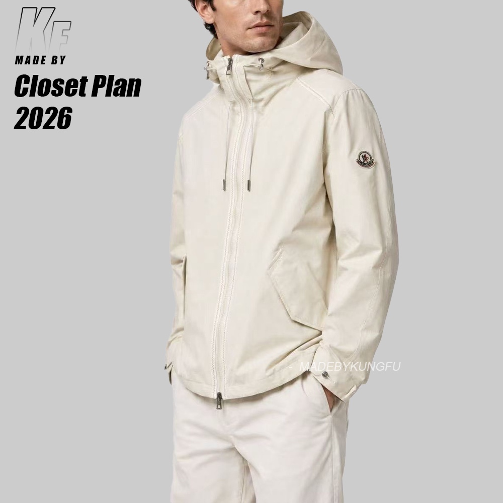MON Orange stitched windbreaker - tear resistant tech