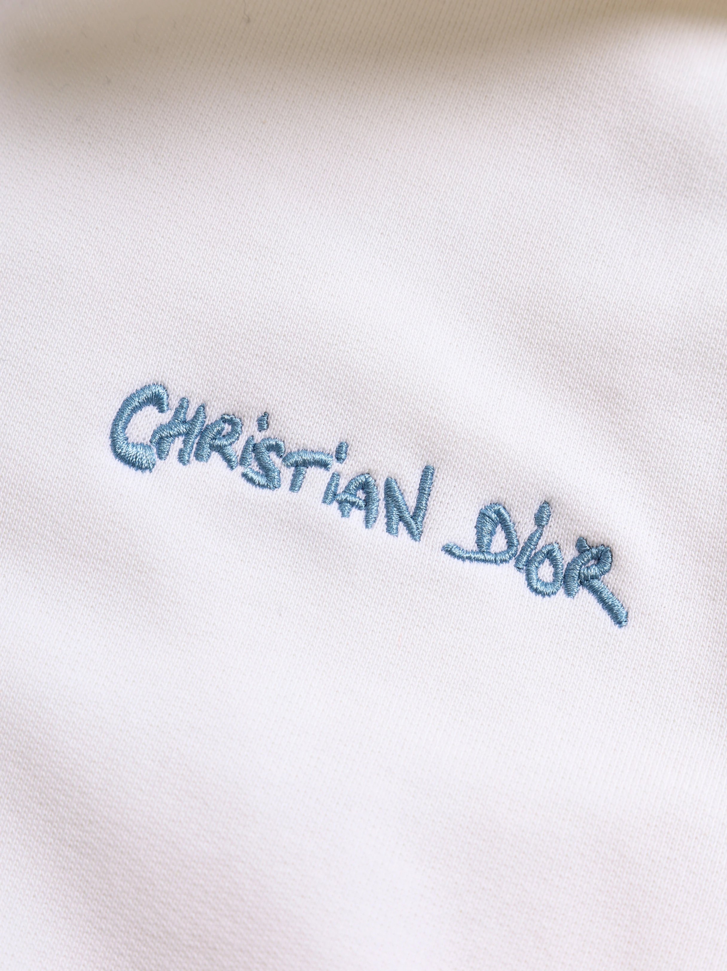 Item ID 8178 D10R- Dior -2024ss- half zip lapel sweatshirt - Simple design - Small