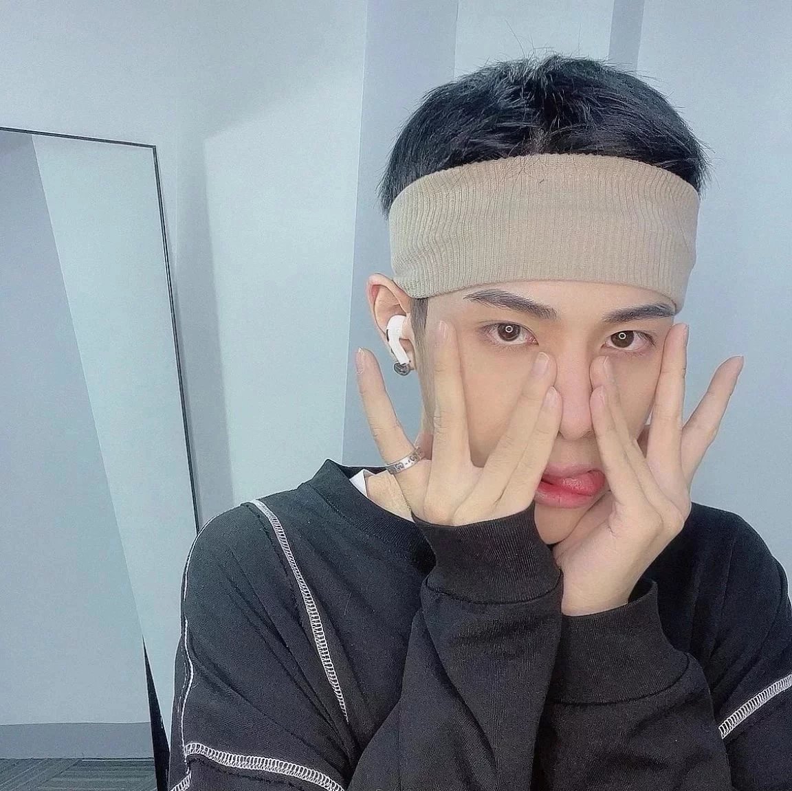 Item ID 8377 Couple's rings GC-Ghost- pair G skull sterling silver 925 Silver Stain