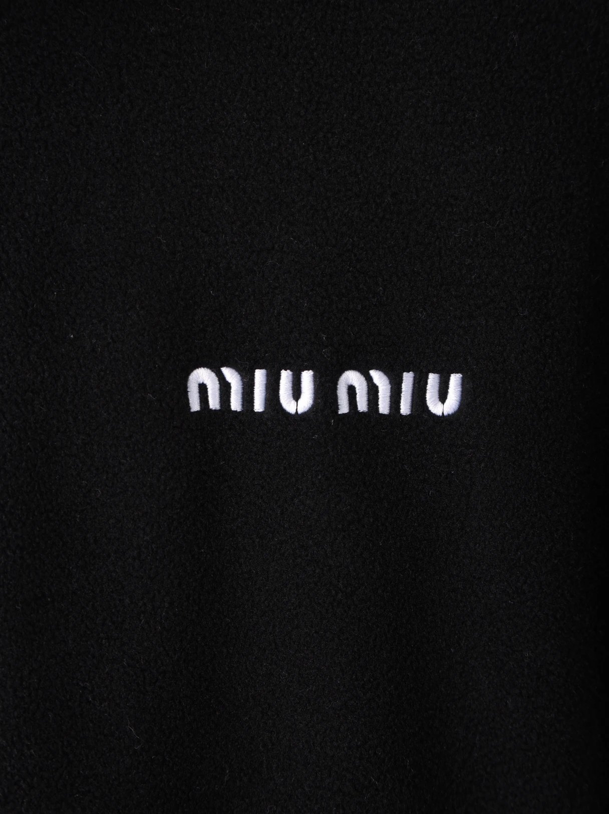 Item ID 8041 M1uMiu-2024-ss-fleece zipper jacket - Classic small label embroidered