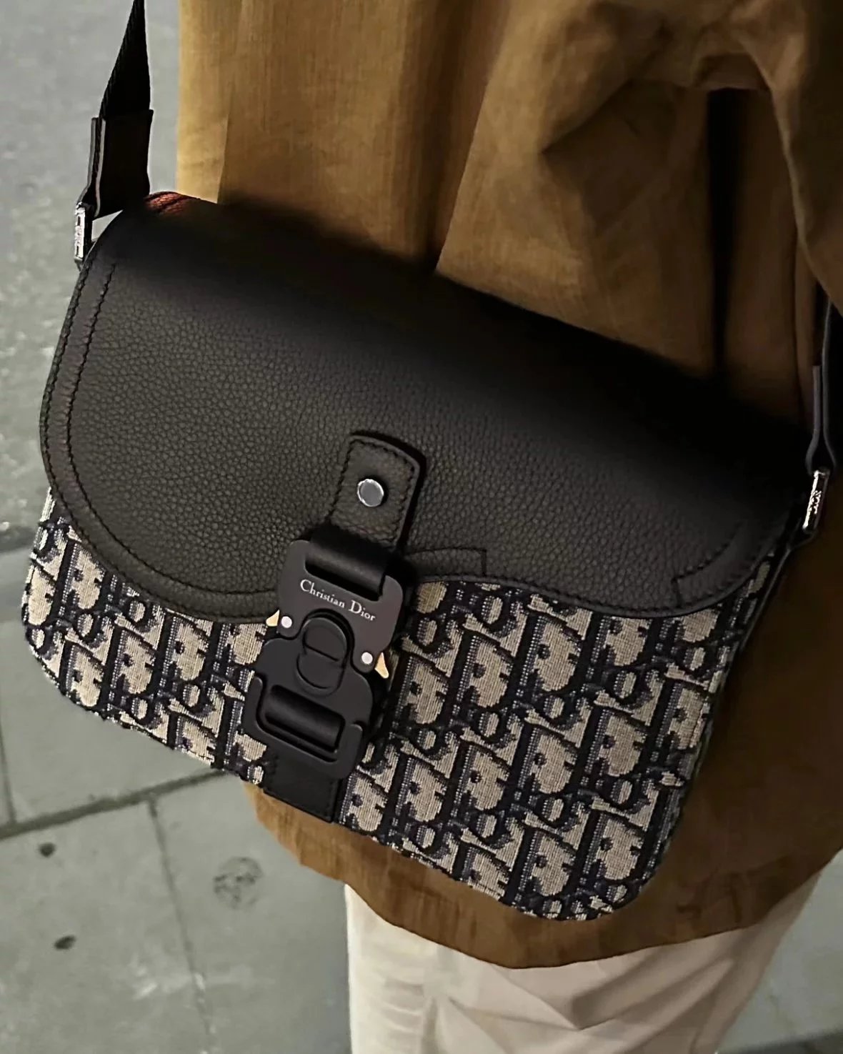 Item ID 8473 Dior-Oblique- Classic old flower canvas leather shoulder bag - Allover