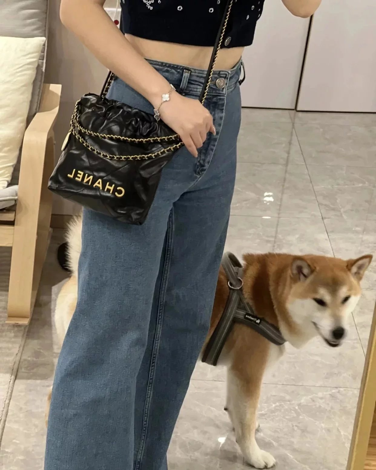 Item ID 8496 luxury garbage bag -CHANE1- Medieval luxury goods - Chanel -Vintage- s