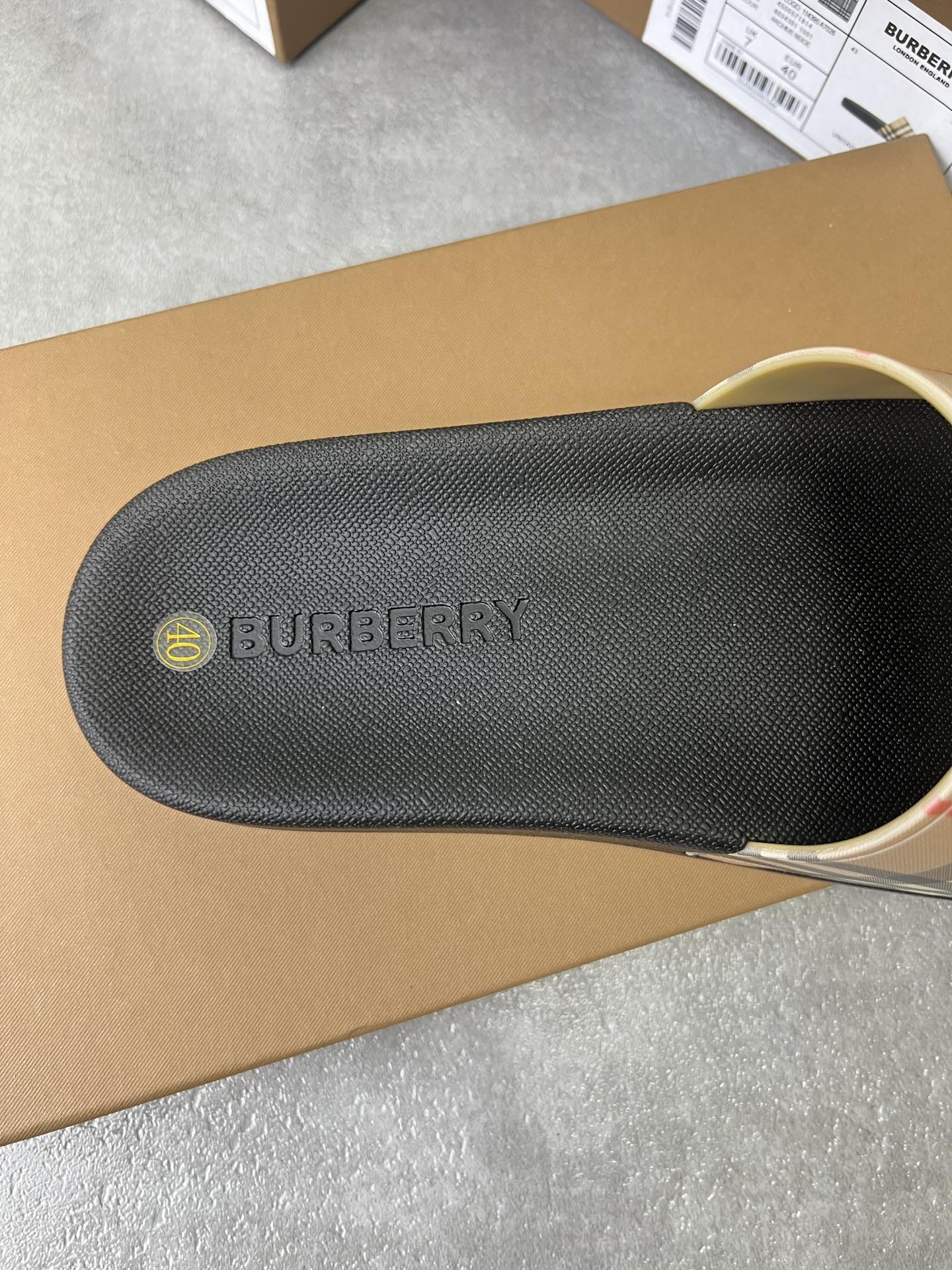 bbr 经典格子拖鞋