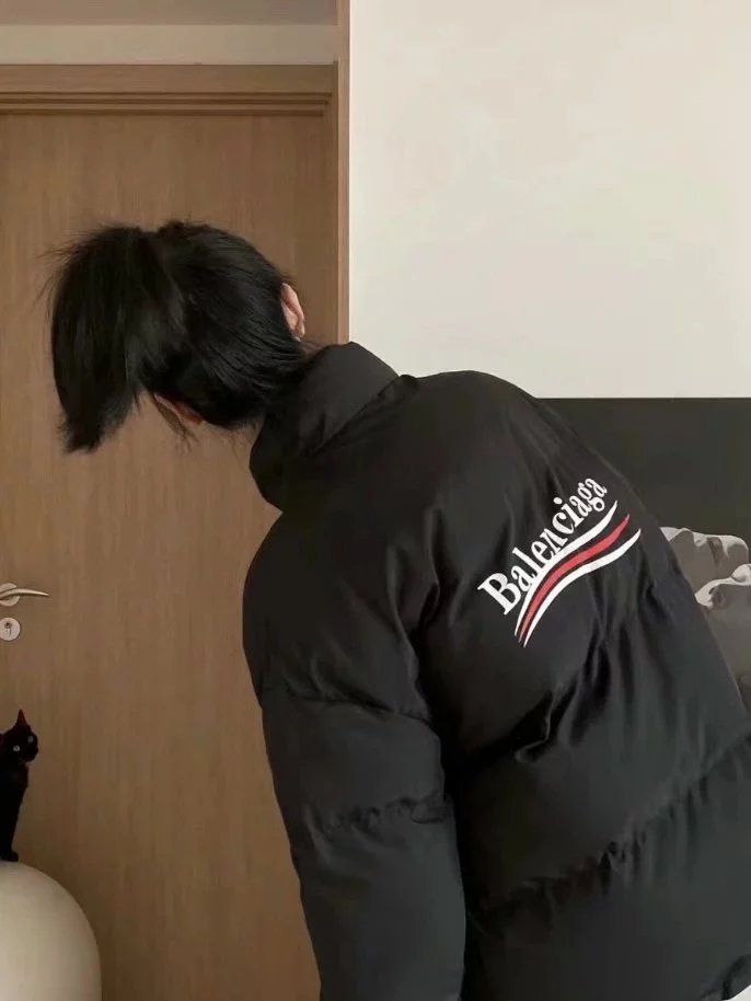 Item ID 8103 Balenci@ga- Paris - Cola Wave Series - Down Cotton Jacket - Vest - Dow