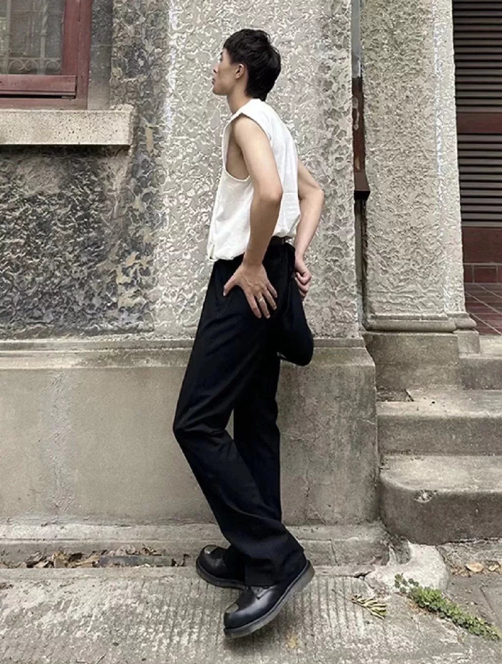 Item ID 8354 Maison-Margiela-2023ss- margiela drawstring trousers -100% wool fabric