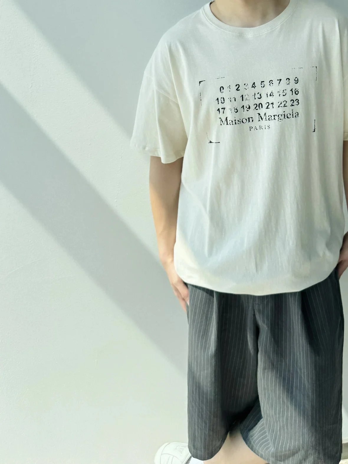 Item ID 8324 Ma1son-Margiela -2022ss-mm6- Blurred Box Calendar Printed Short Sleeve