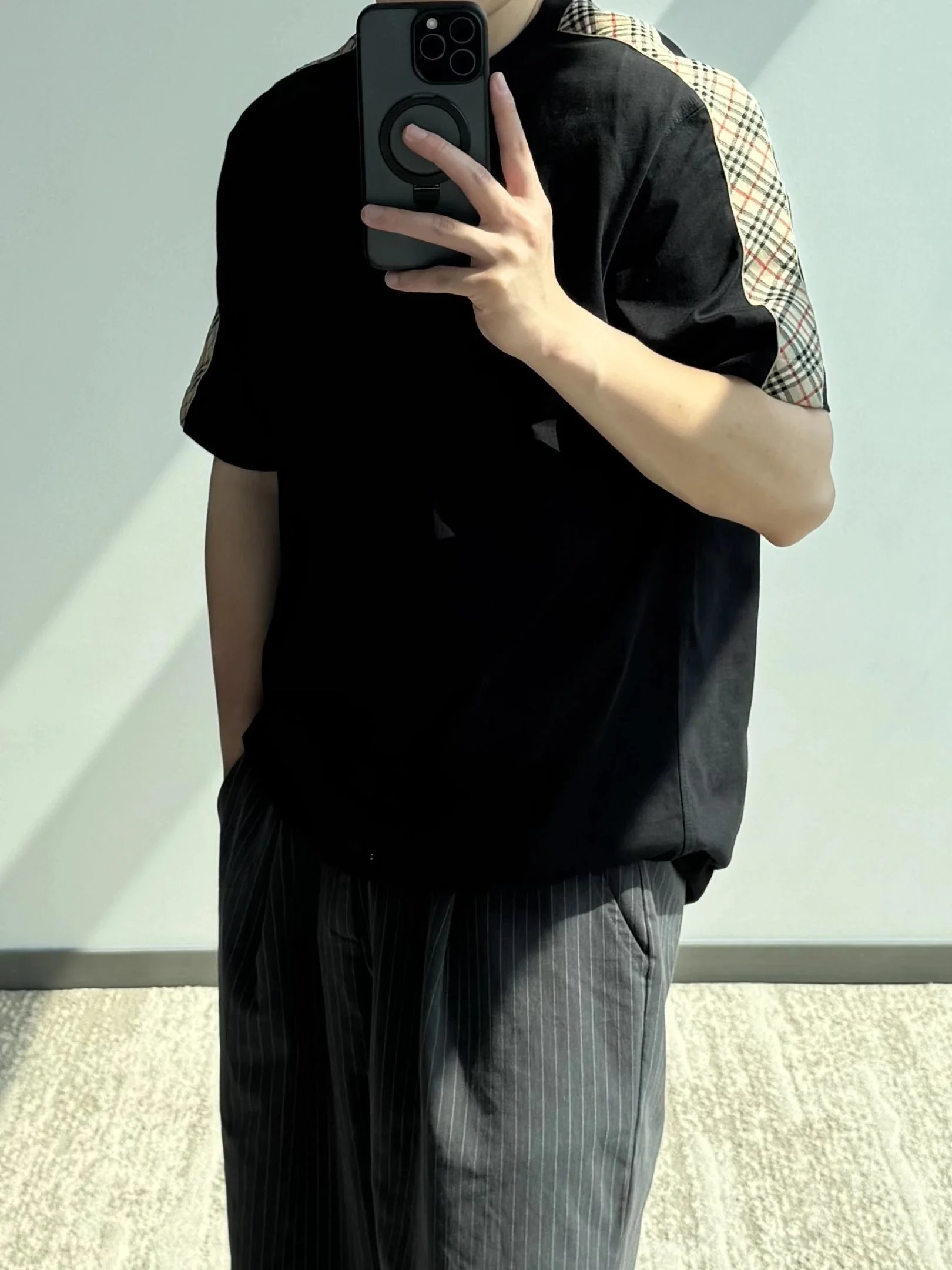 Item ID 8297 Burberr-BBR-2024ss- Shoulder check web short sleeves - Short sleeves w