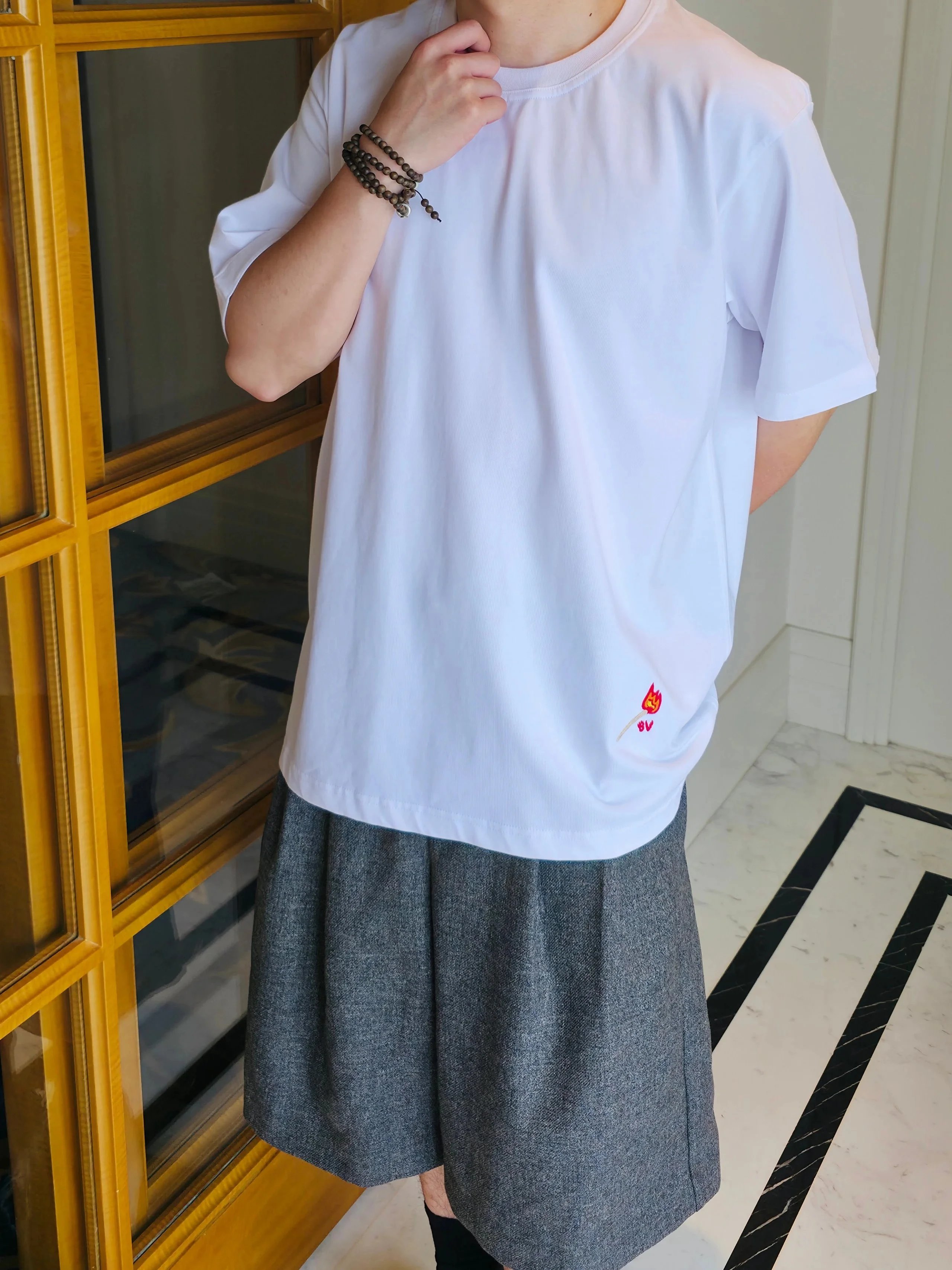 Item ID 8294 Bottega-Venet@-BV-2025ss- Small match pattern embroidered short sleeve