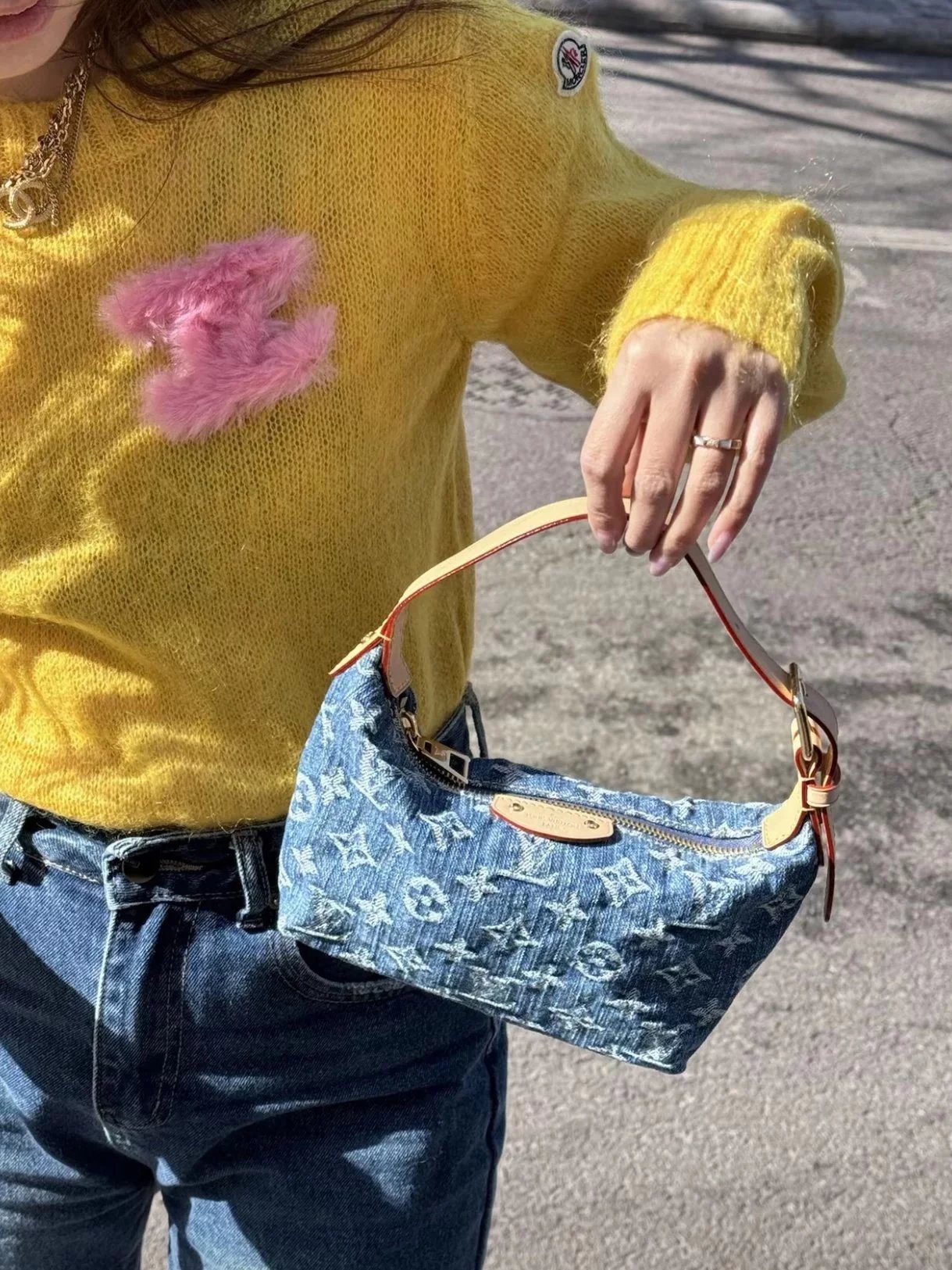 Item ID 8423 Advanced customization - Denim denim bag - Denim small lunch box handb