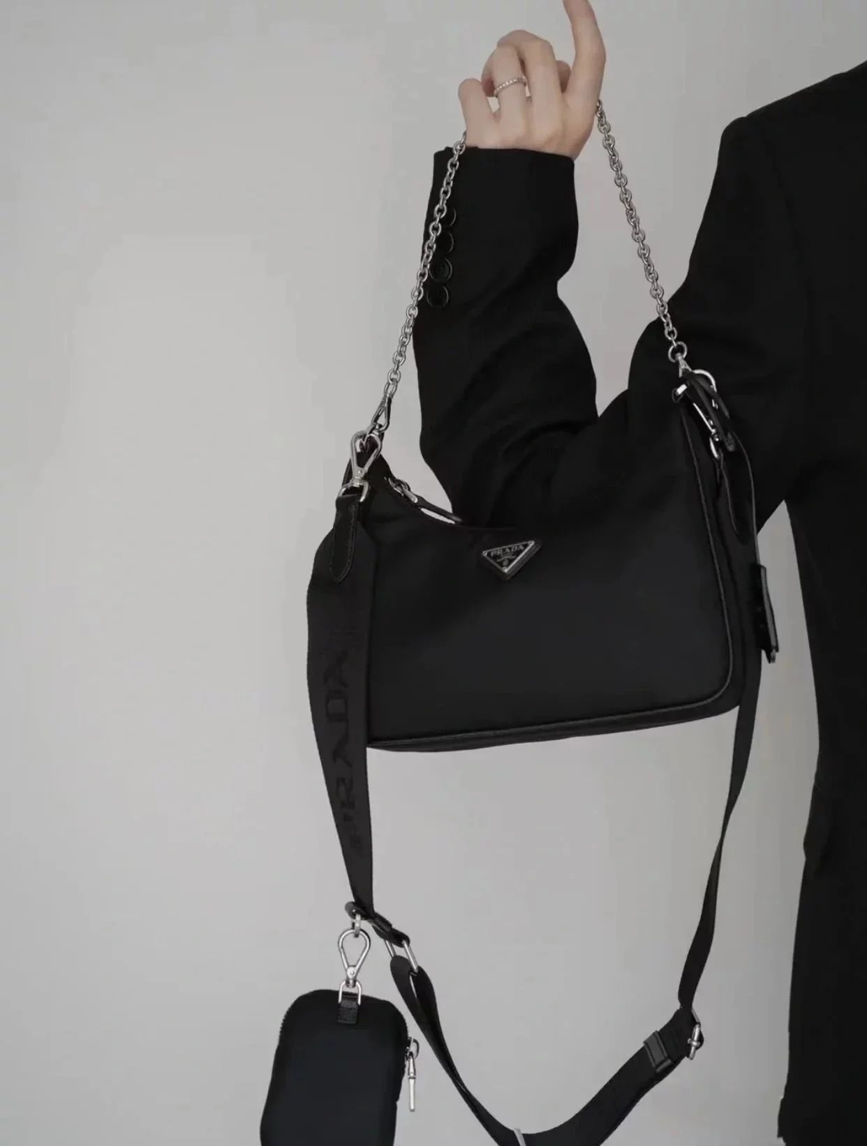 Item ID 8507 Prad- Prada -Re-nylon series - 3 in 1 women's bag - Miss Re-Edition200