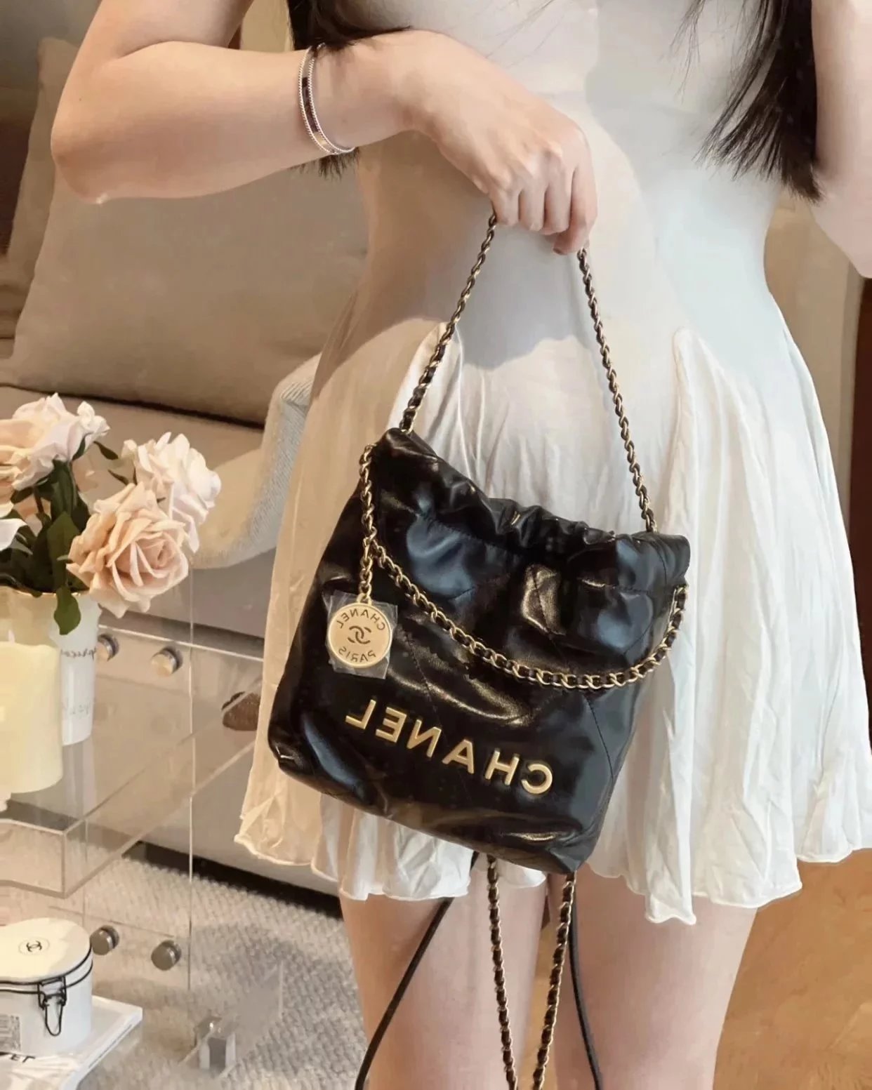 Item ID 8496 luxury garbage bag -CHANE1- Medieval luxury goods - Chanel -Vintage- s