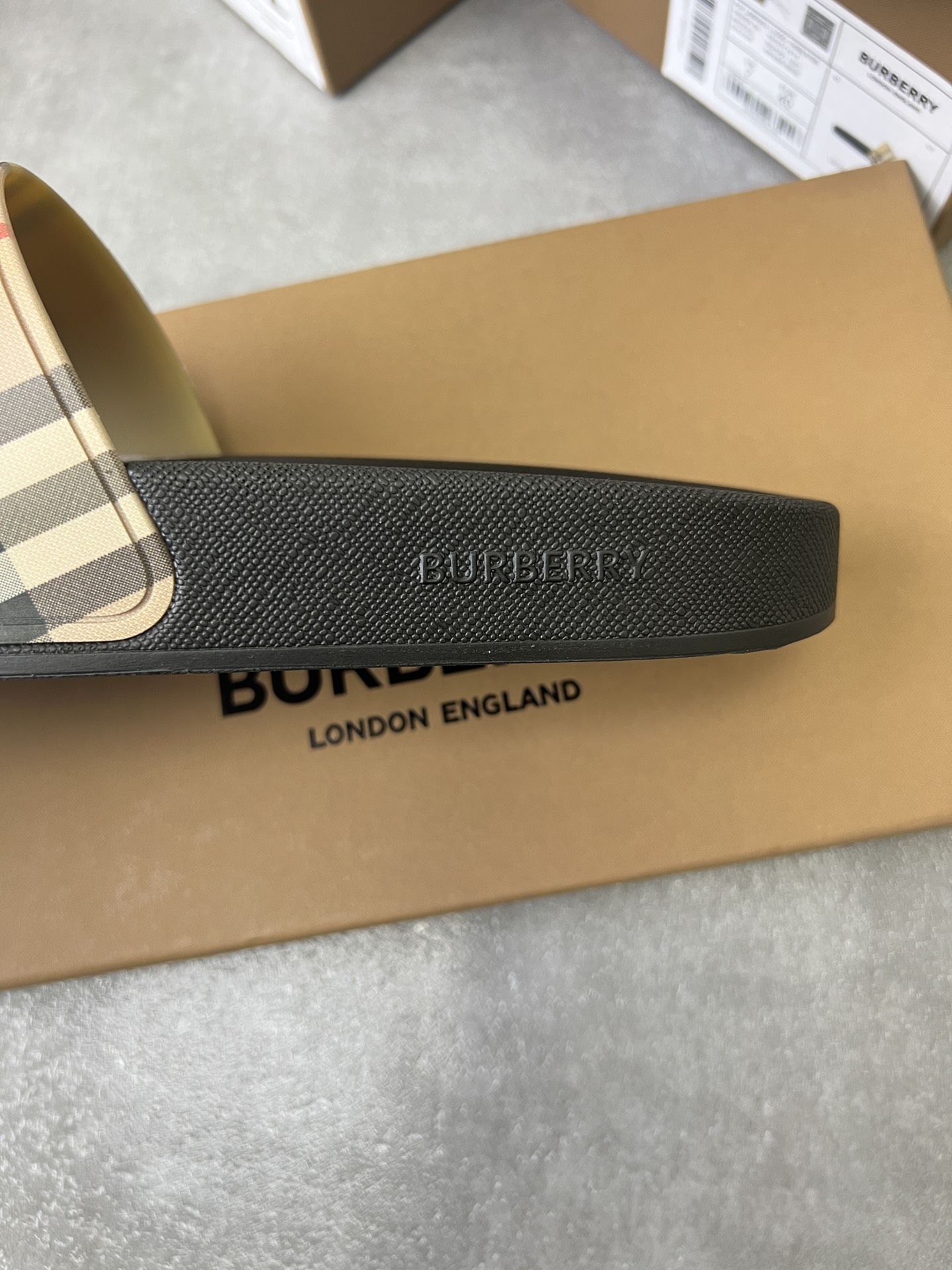 bbr 经典格子拖鞋