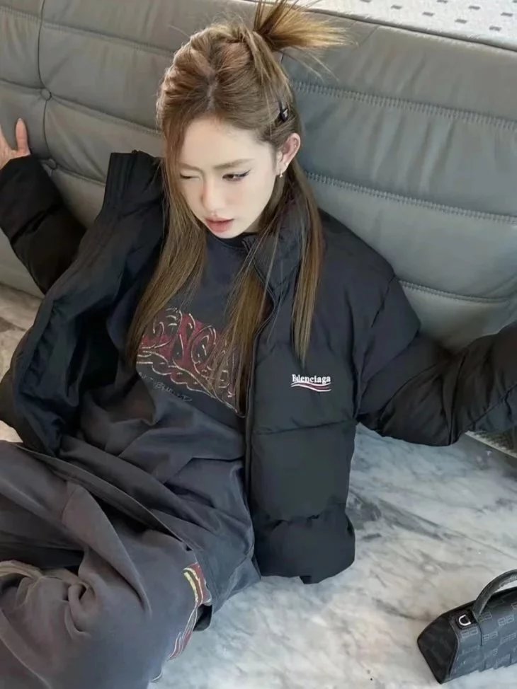 Item ID 8103 Balenci@ga- Paris - Cola Wave Series - Down Cotton Jacket - Vest - Dow