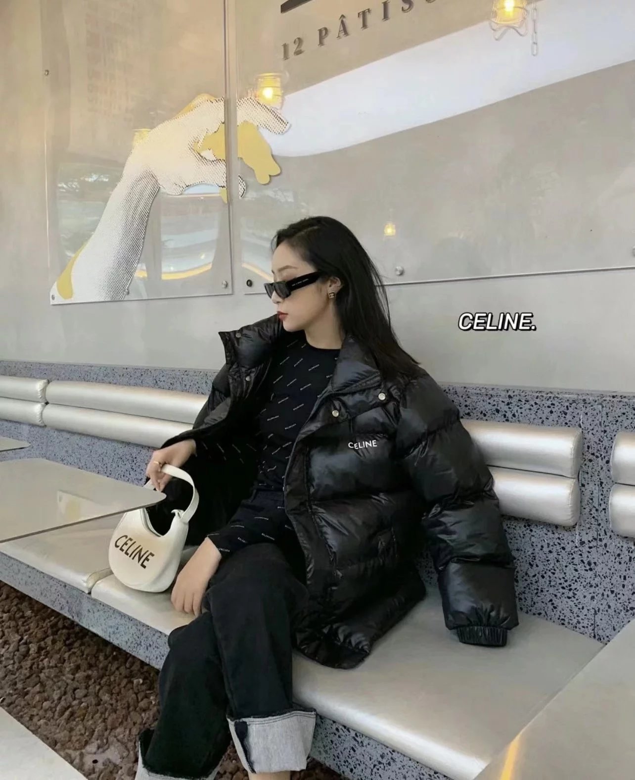 Item ID 8108 Ce1ine-2021ss-Classic - Breadcoat - Bright Down Jacket -90 Velvet - Sh