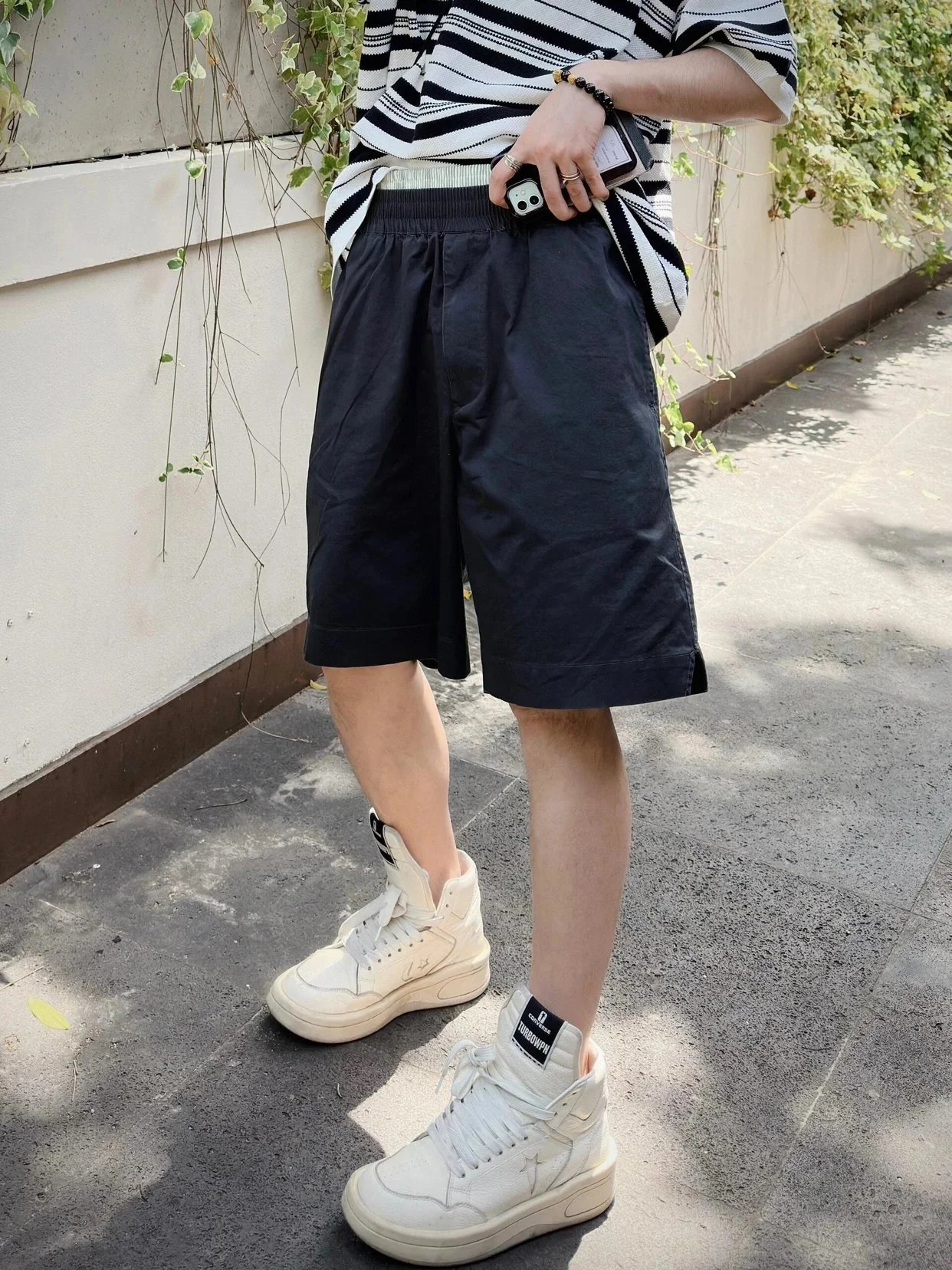 Item ID 8232 Botteg@-Venet@-BV-2024ss- double waist shorts - Spliced ​​fake two pie