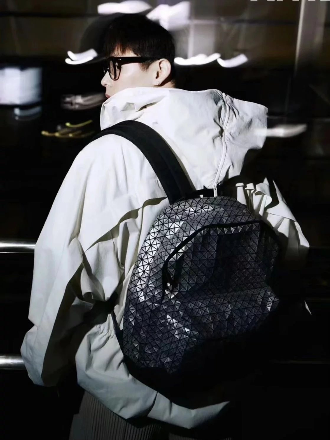 Item ID 8491 Issey-miy@ke- Issey Miyake -DayPack- Matte Diamond Diamond Backpack -