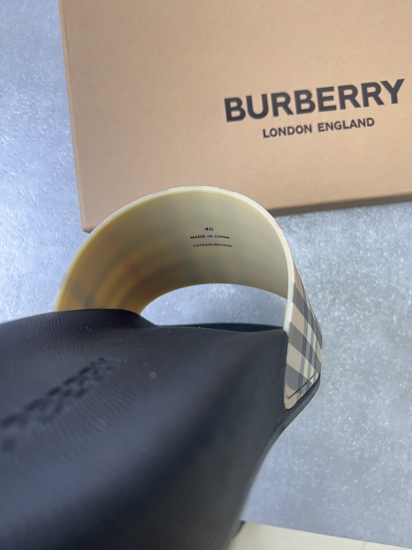 bbr 经典格子拖鞋