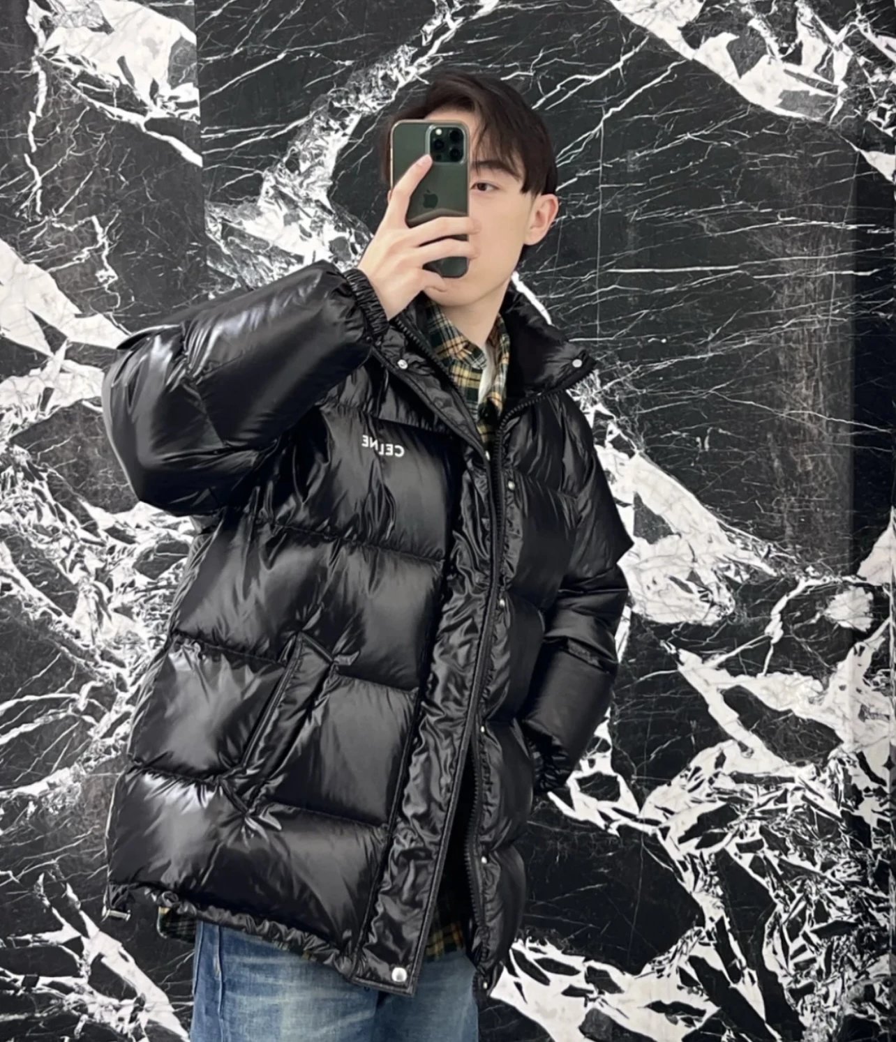 Item ID 8108 Ce1ine-2021ss-Classic - Breadcoat - Bright Down Jacket -90 Velvet - Sh