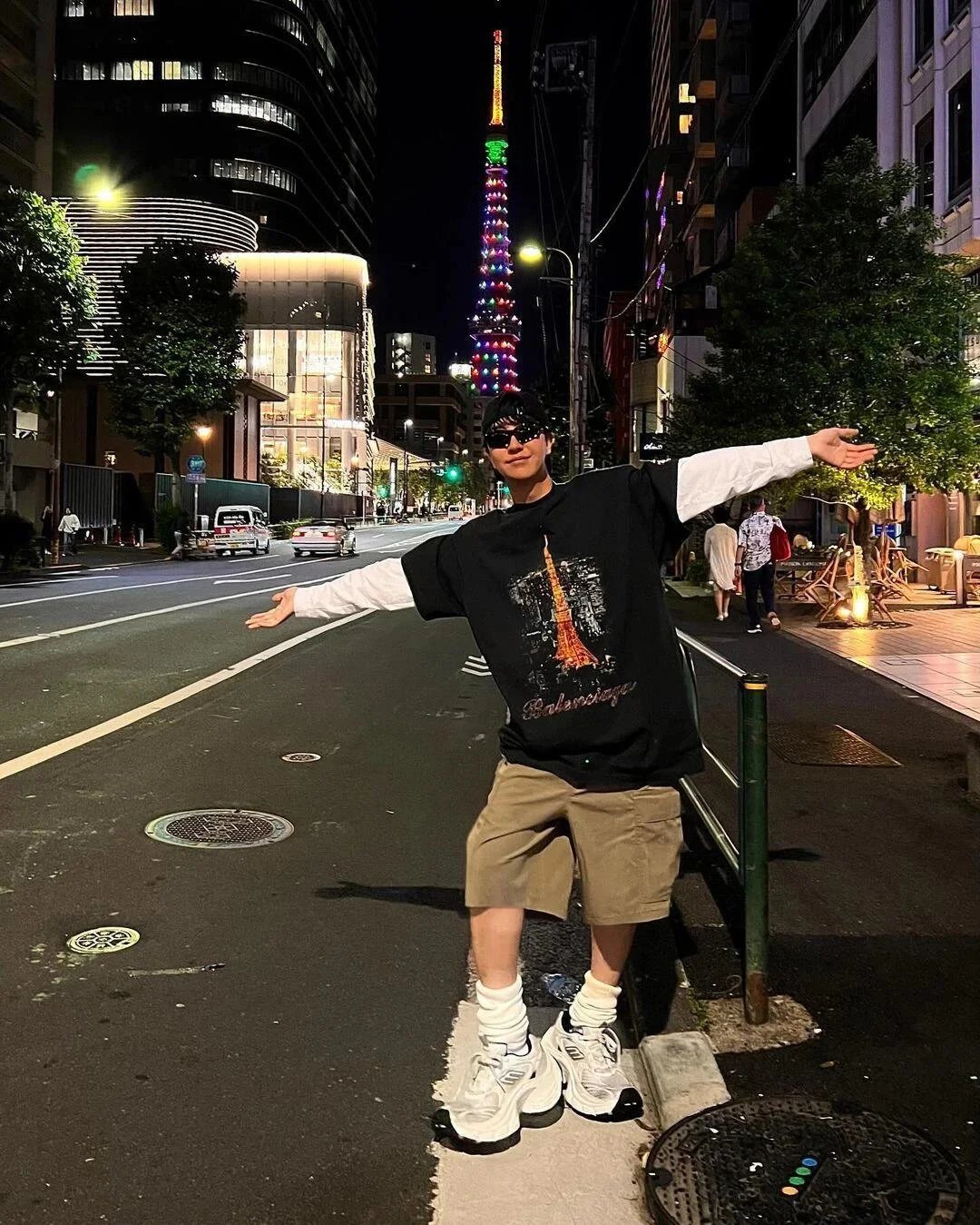 Item ID 8280 Balenc1aga- Paris -2024ss- Tokyo Ginza only - Tower print short sleeve